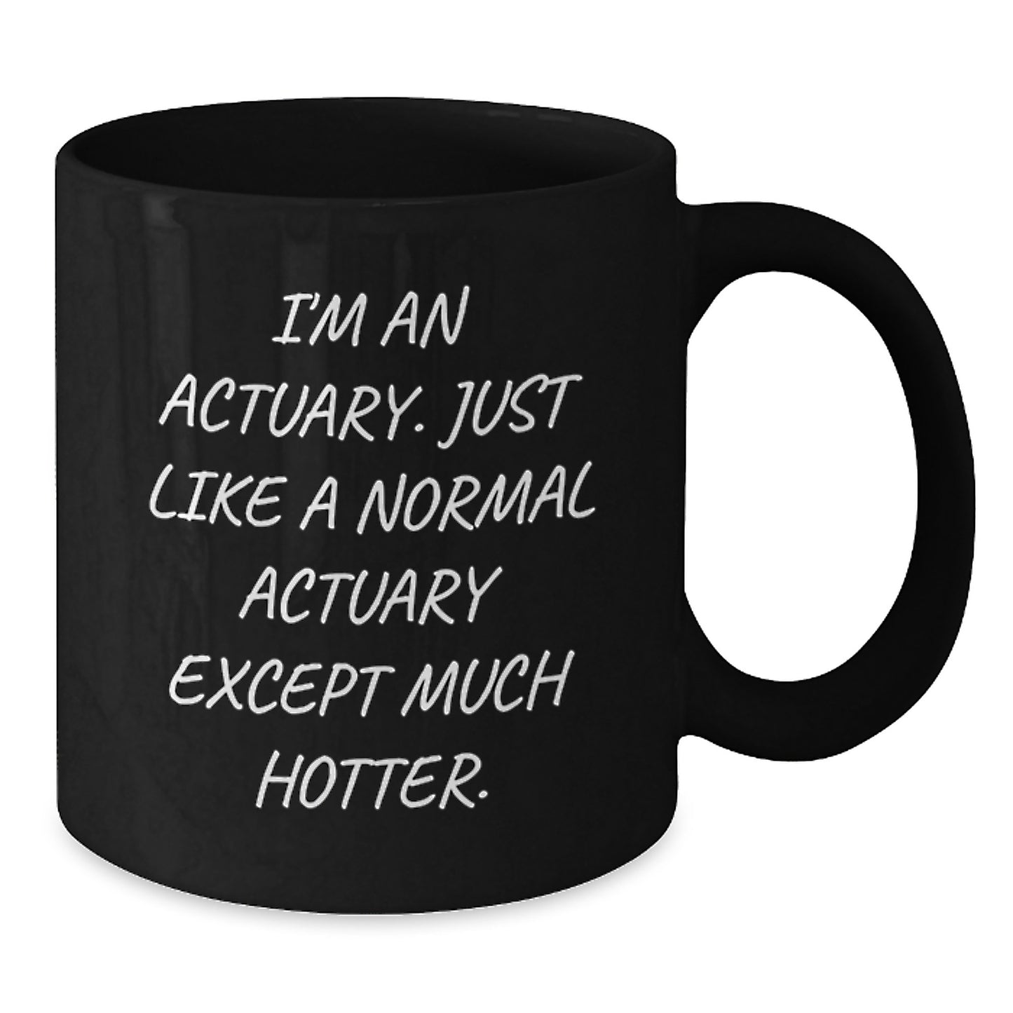 Funny Actuary Gifts for Colleagues on Christmas Unique - Actuary Black Coffee Mug - Additional