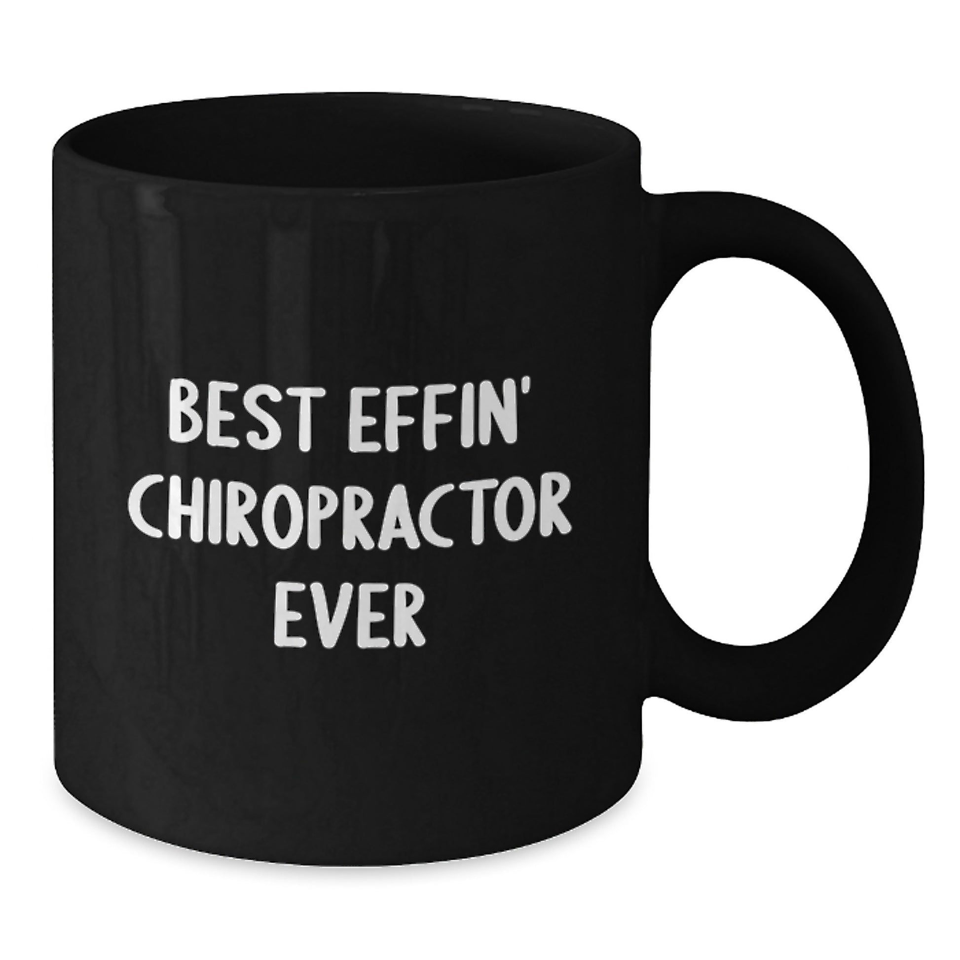 Funny Chiropractor Gifts from Friends for Best Effin' Chiropractor Ever, Black Coffee Mugs, Graduation Unique Gifts - Additional