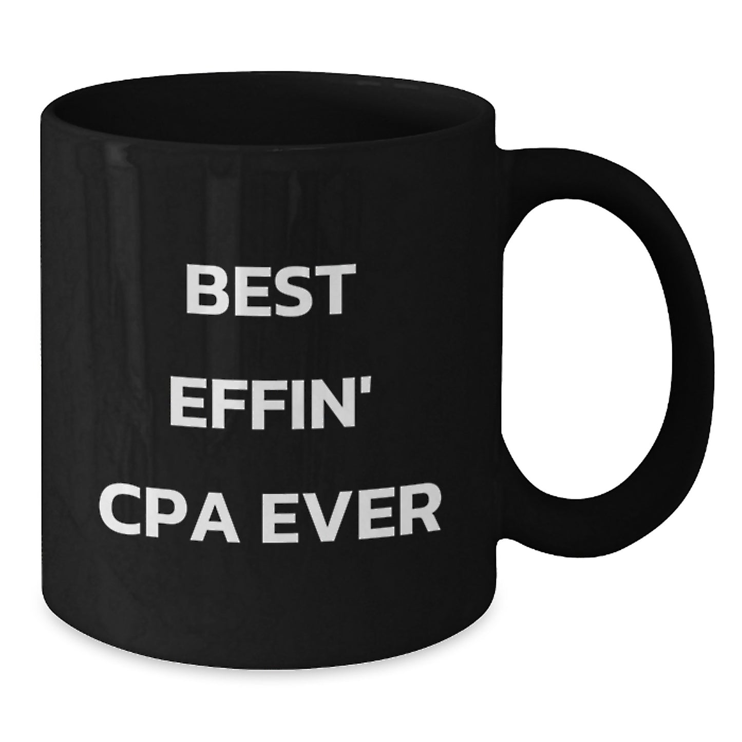 Cpa Keepsake Black Coffee Mug for Him Graduation Gift Best Effin' Cpa - Additional