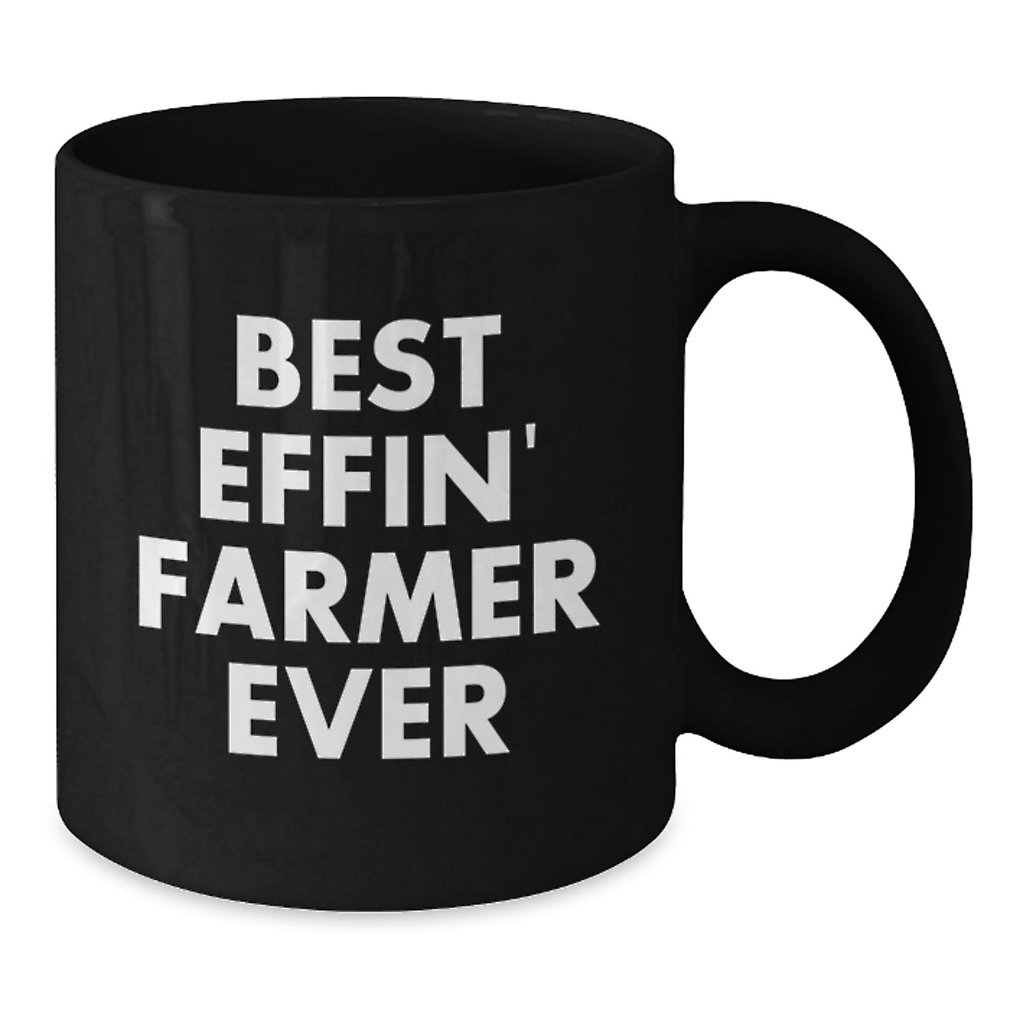 Funny Farmer Gifts from Friends to Farmer, Best Effin' Inspired Black Coffee Mug, Graduation Unique - Additional