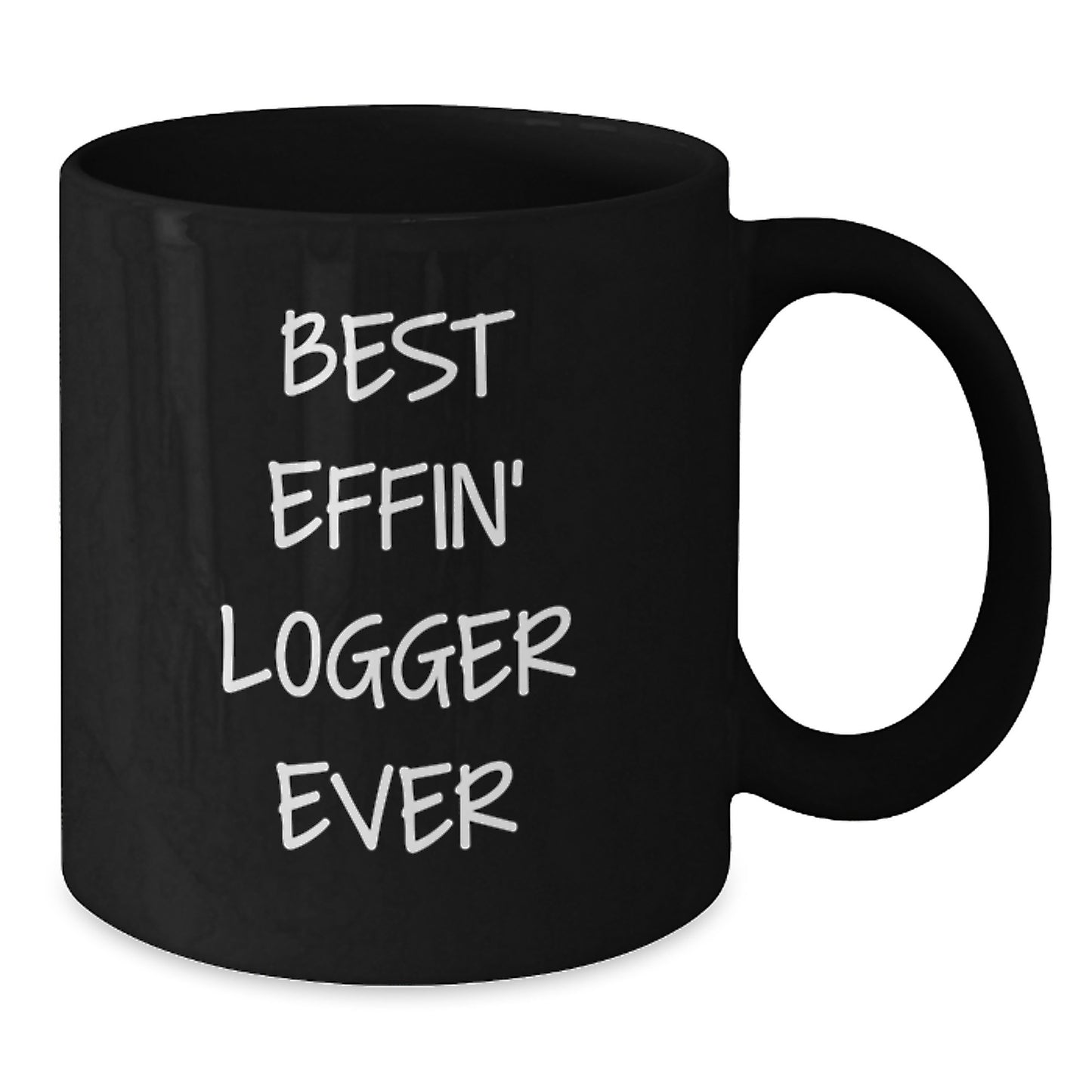 Logger Keepsake Black Coffee Mug for Him Birthday Gift – Best Effin' - Additional