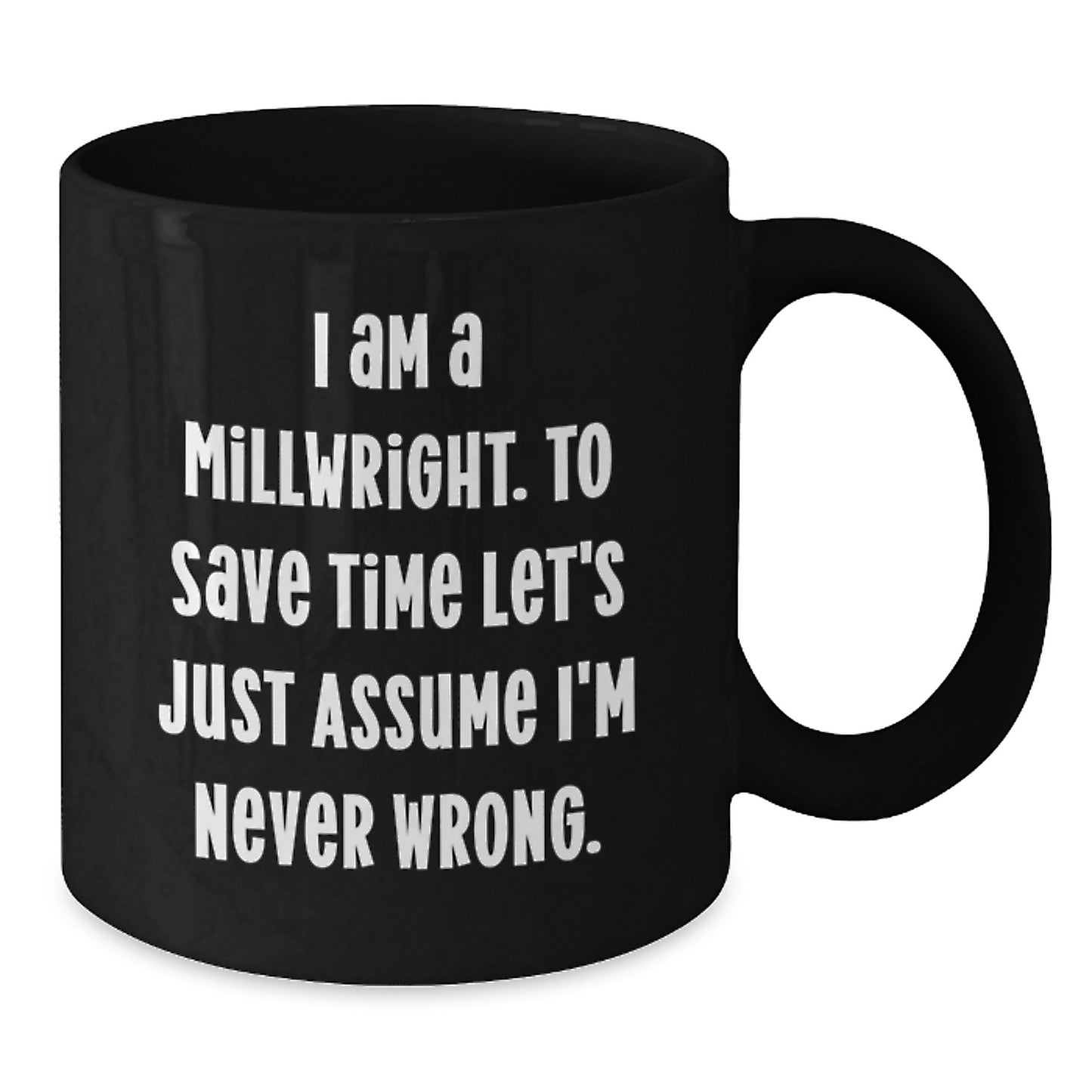 For Him Keepsake Millwright Black Coffee Mug Birthday Gift - Additional