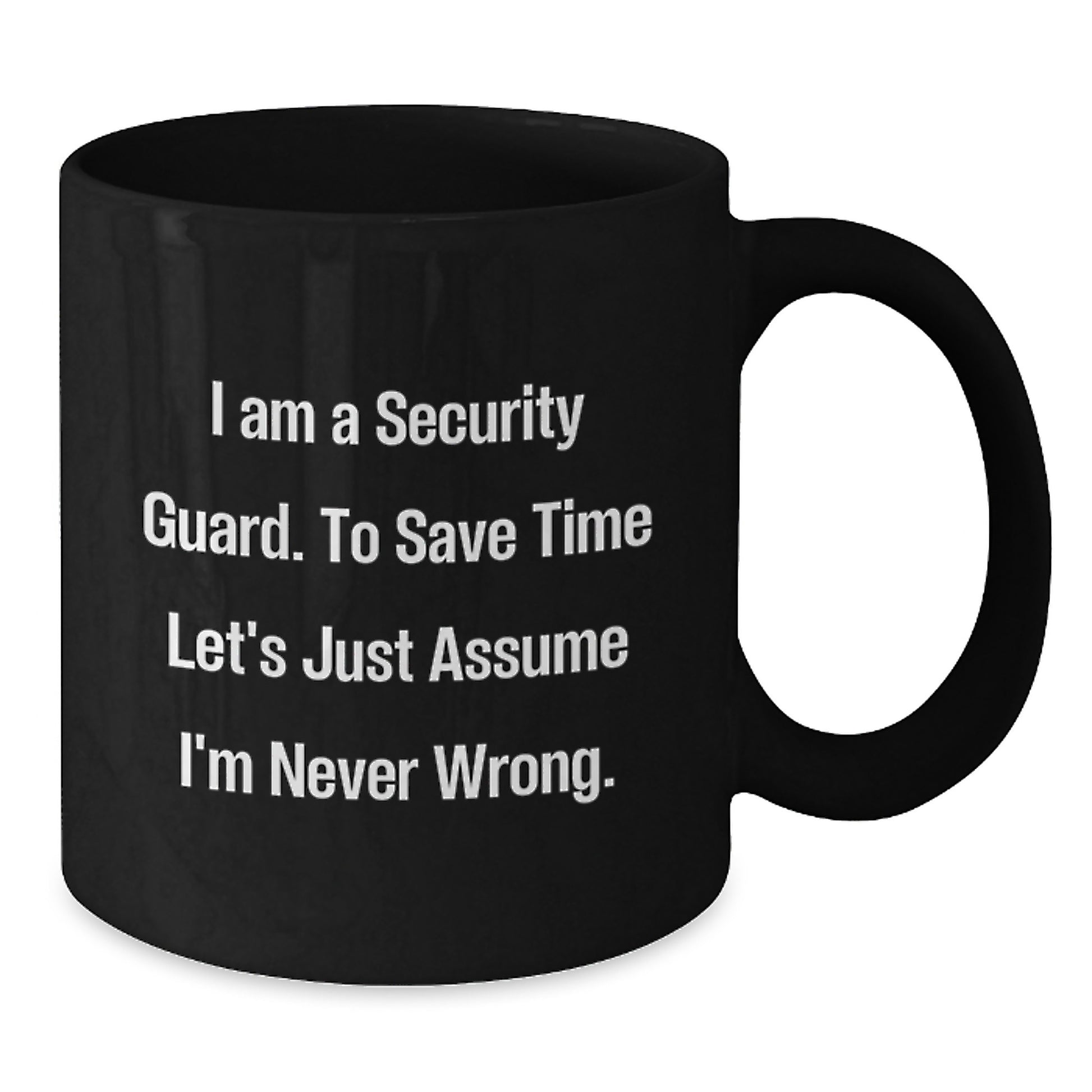 Security Guard Keepsake Mug for Him Surprise Birthday Gift Premium - Additional