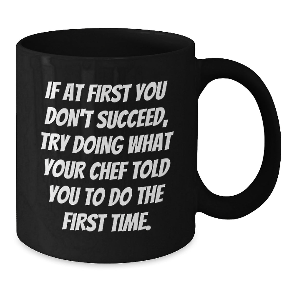 Chef Keepsake Black Coffee Mug for Him Birthday Gift with Inspiring - Additional