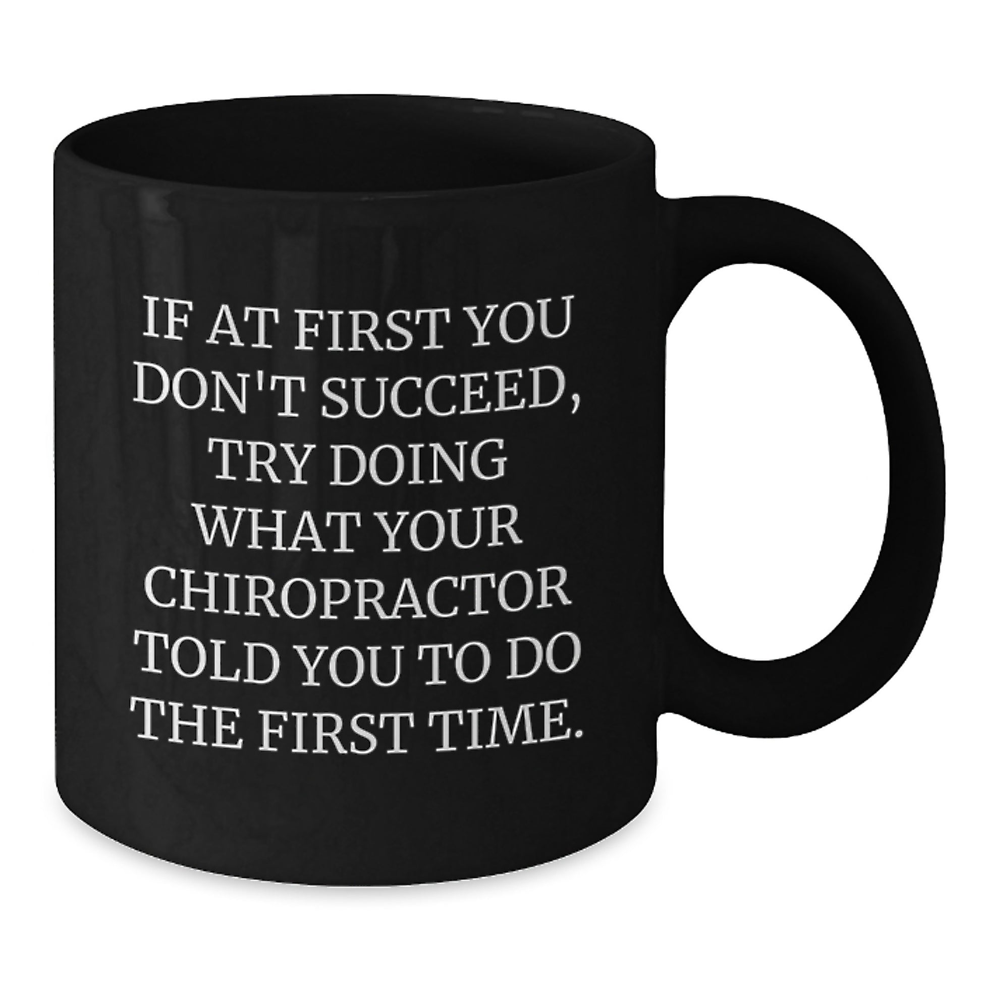 Chiropractor Keepsake Black Coffee Mug for Him Birthday Gift - Additional