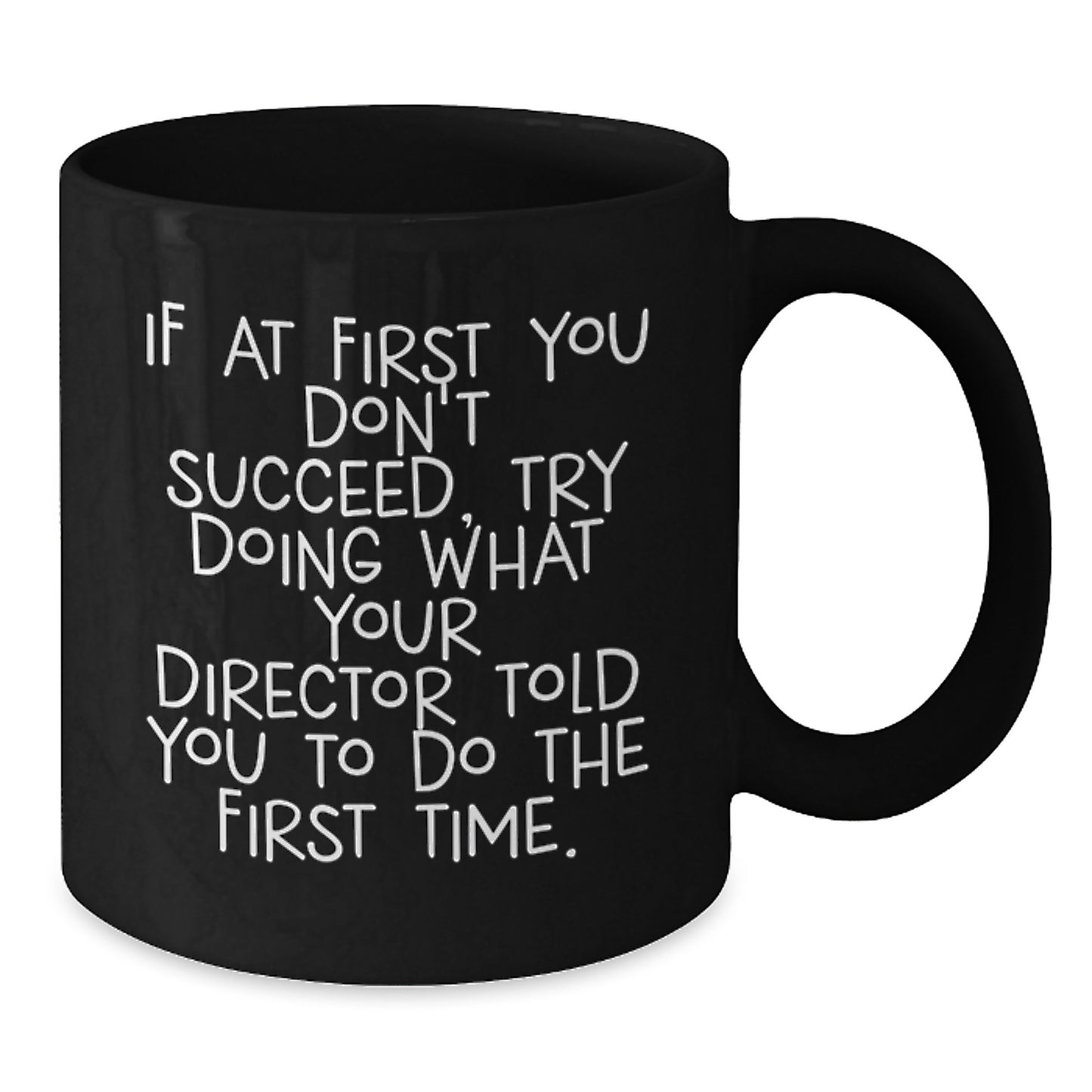 Director Keepsake Black Coffee Mug for Him Birthday Gift 11oz Ceramic - Additional