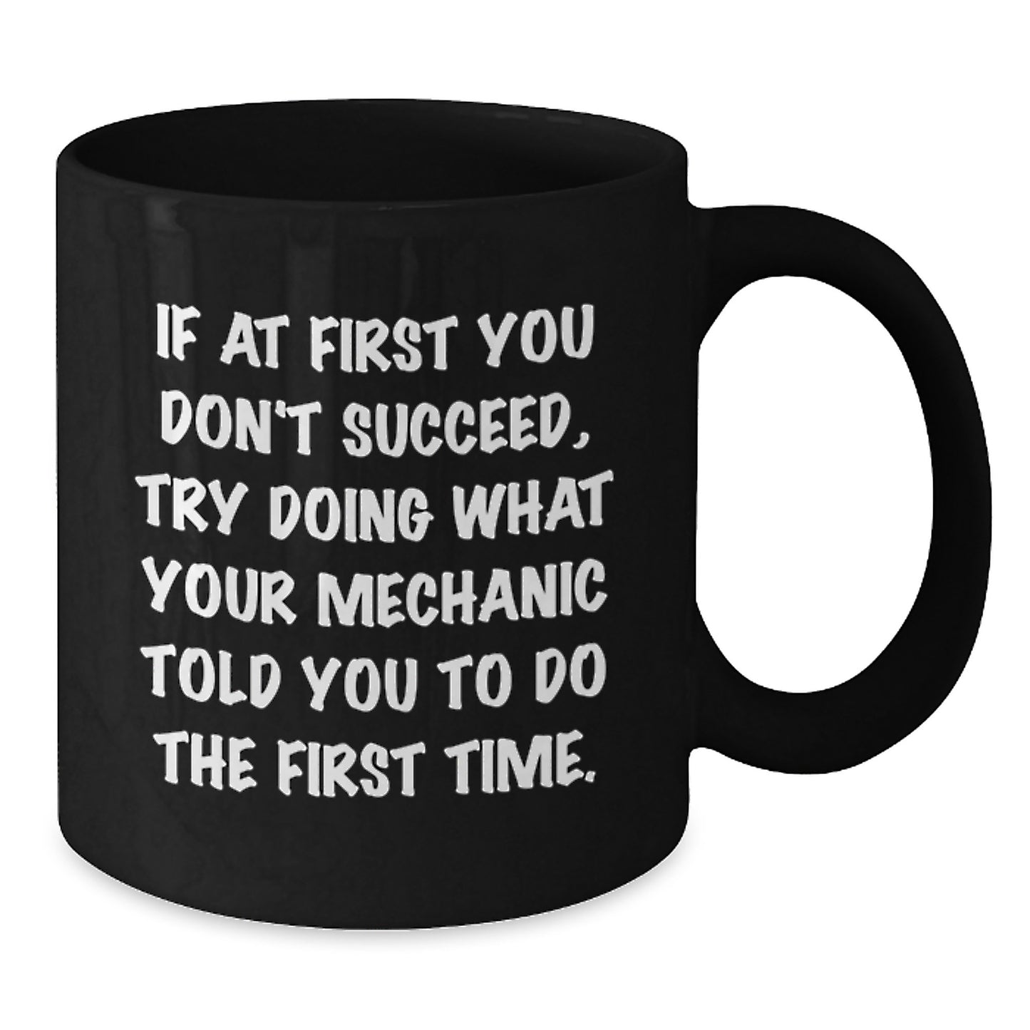 Mechanic Keepsake Black Coffee Mug for Him Birthday Gift 11oz - Additional