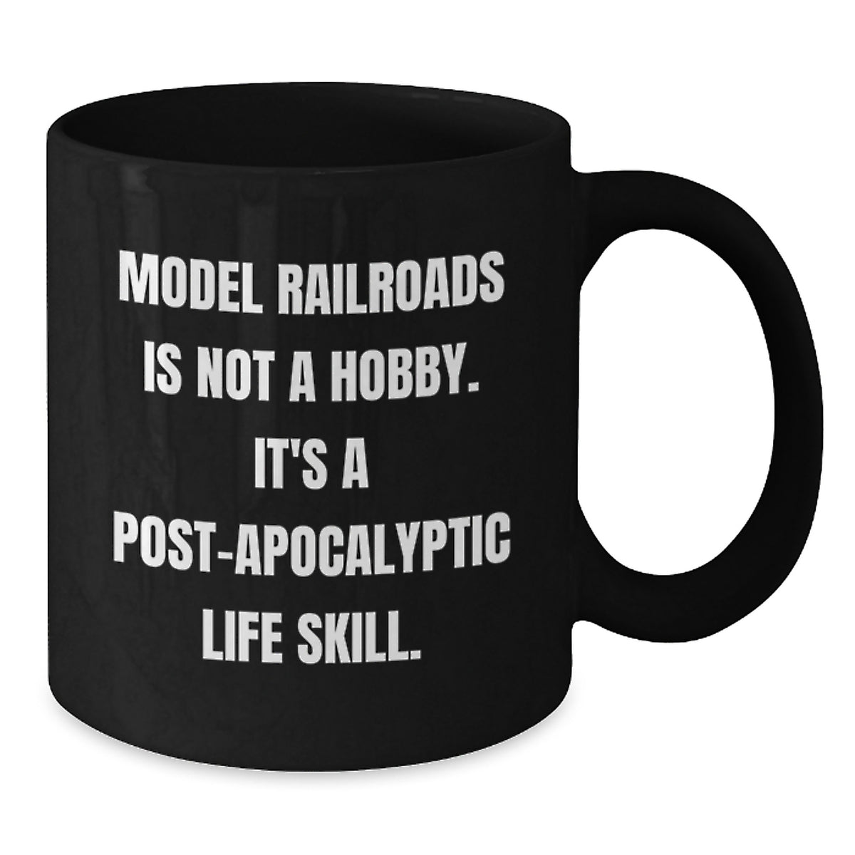 Model Railroad Keepsake Gift for Him - Post-Apocalyptic Life Skill - Additional