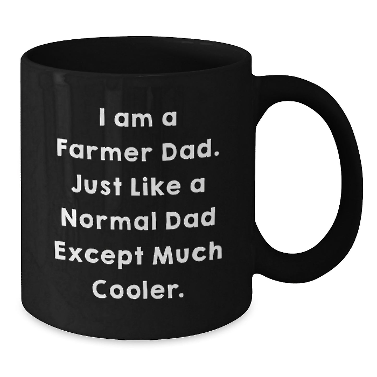 Farmer Keepsake Black Coffee Mug For Him Birthday Gift Cool Dad - Additional