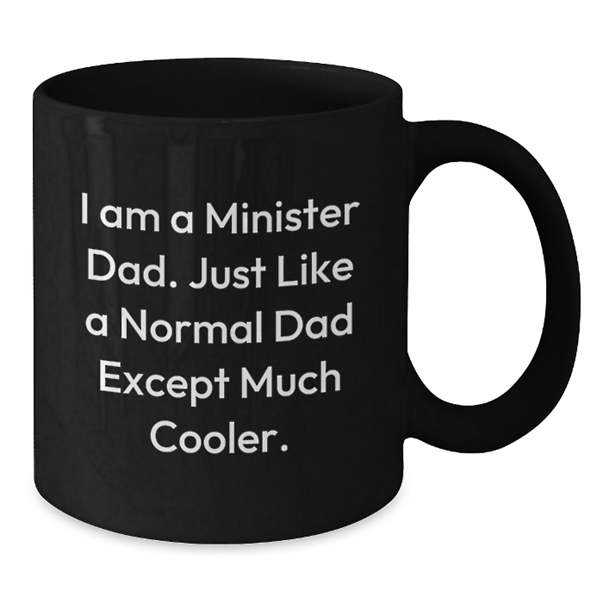 Minister Keepsake Premium Ceramic Black Coffee Mug for Him Birthday Gift - Additional
