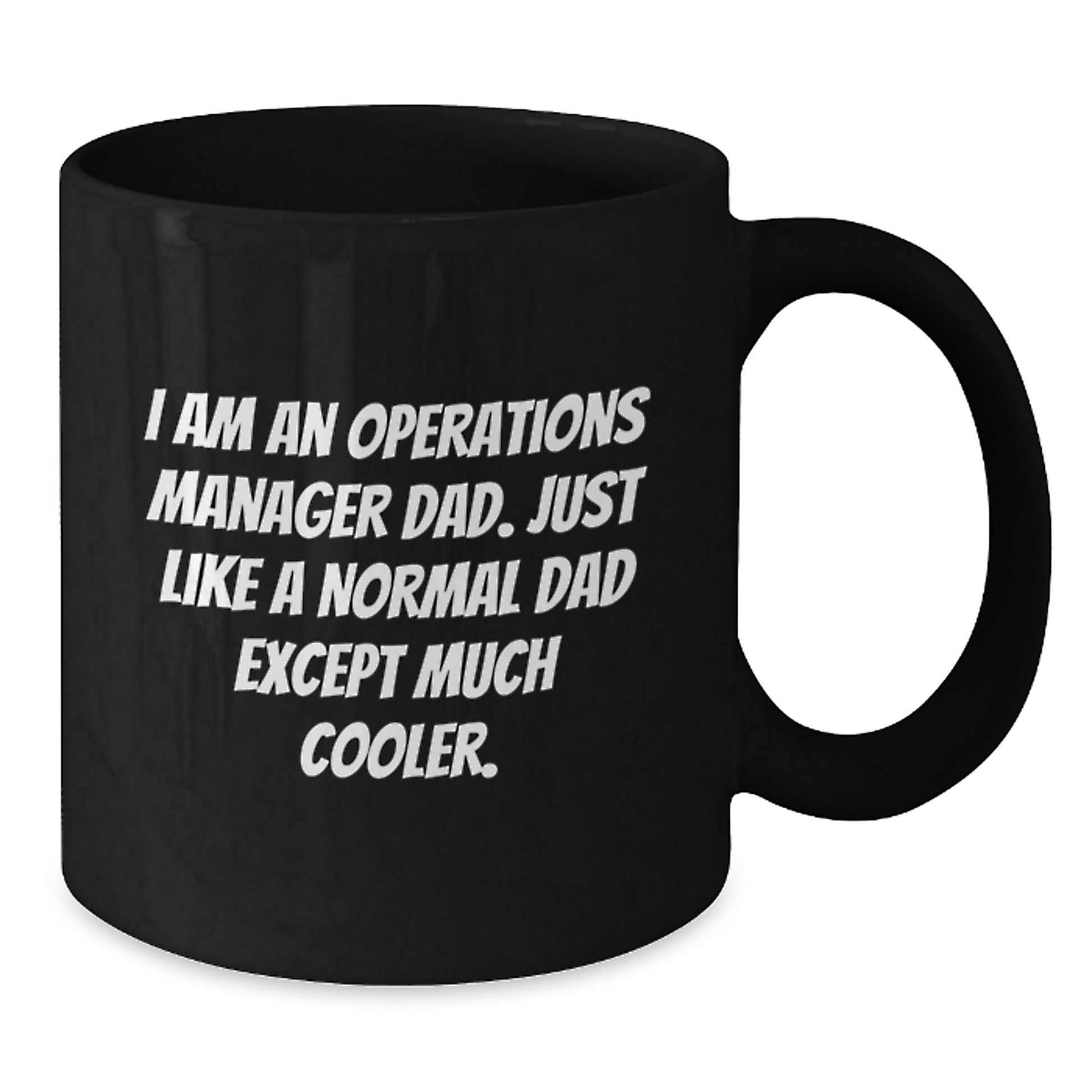 Operations Manager Keepsake Mug for Him Black 11oz Birthday Gift - Additional