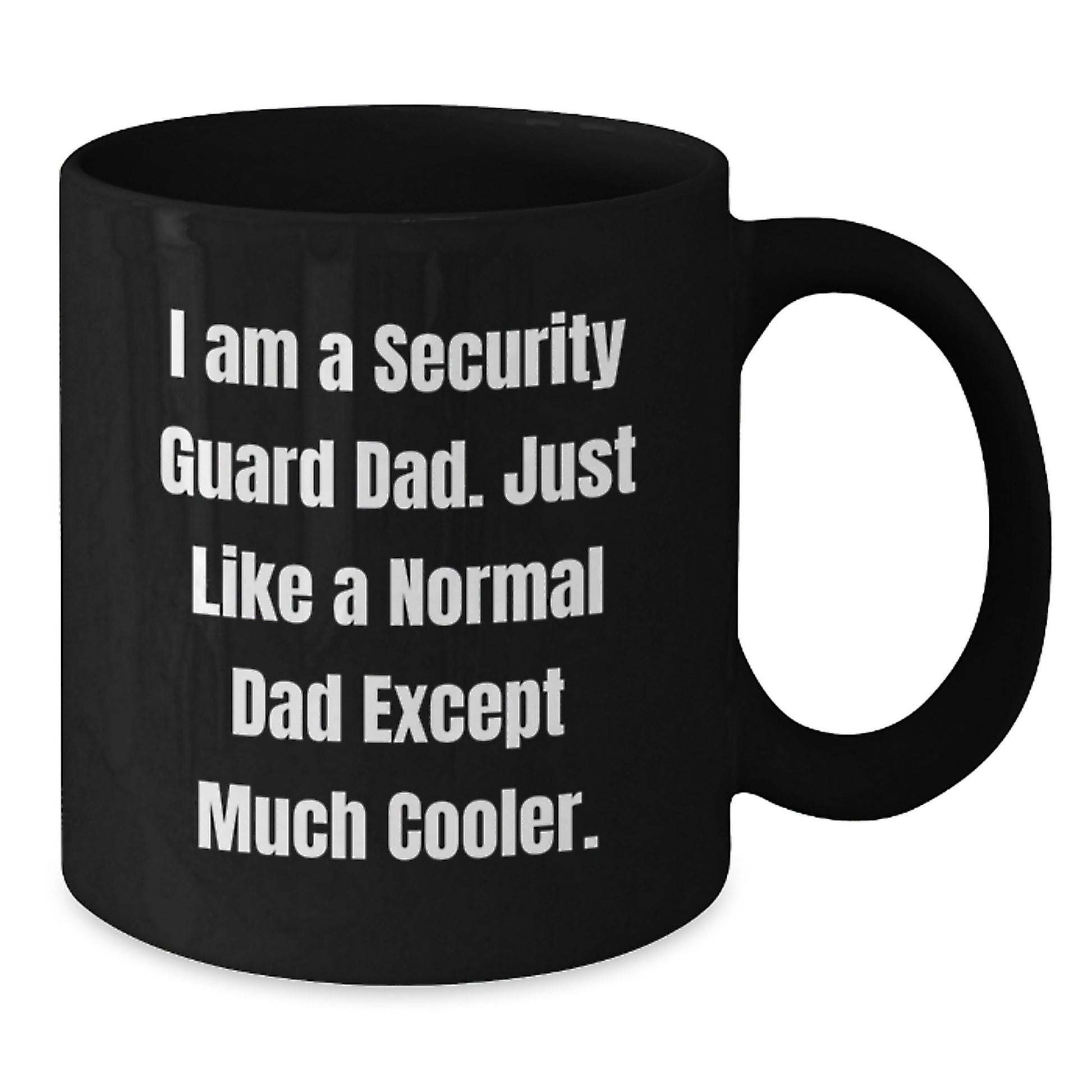 Security Guard Keepsake Mug for Him Birthday Gift Black 11oz Ceramic - Additional