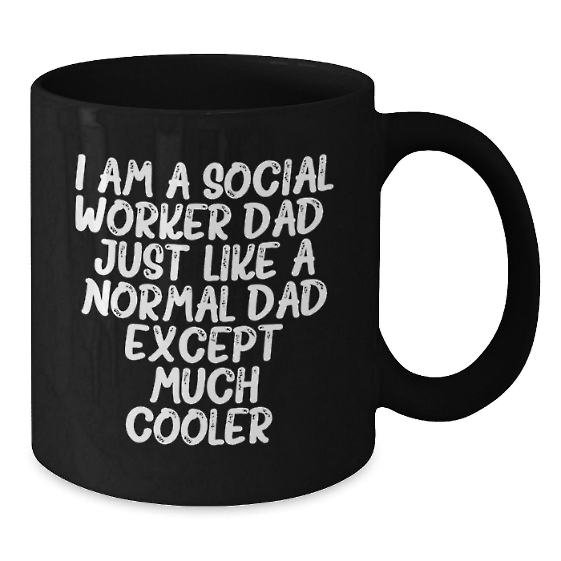 Social Worker Keepsake Black Coffee Mug 11oz for Him Birthday Gift - Additional
