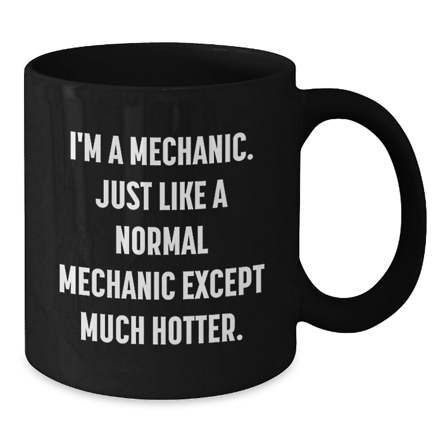 Funny Mechanic Gifts for Men, Unique Black Coffee Mug from Friends to Mechanic, Perfect for Hot Mechanic at Christmas - Additional