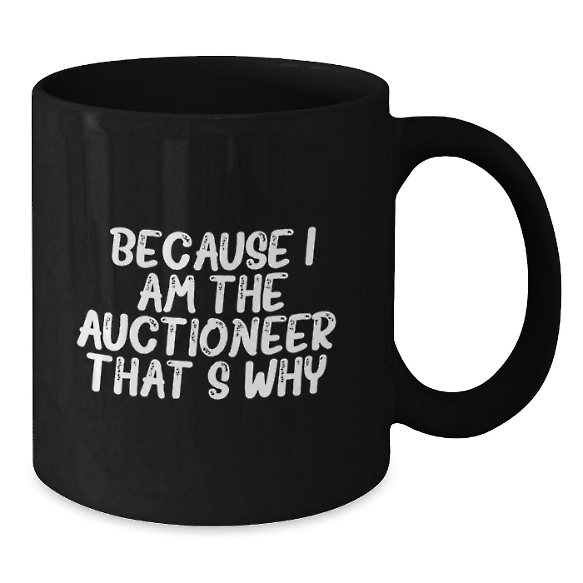 Birthday Gift Auctioneer Premium Black Coffee Mug for Her Present - Additional