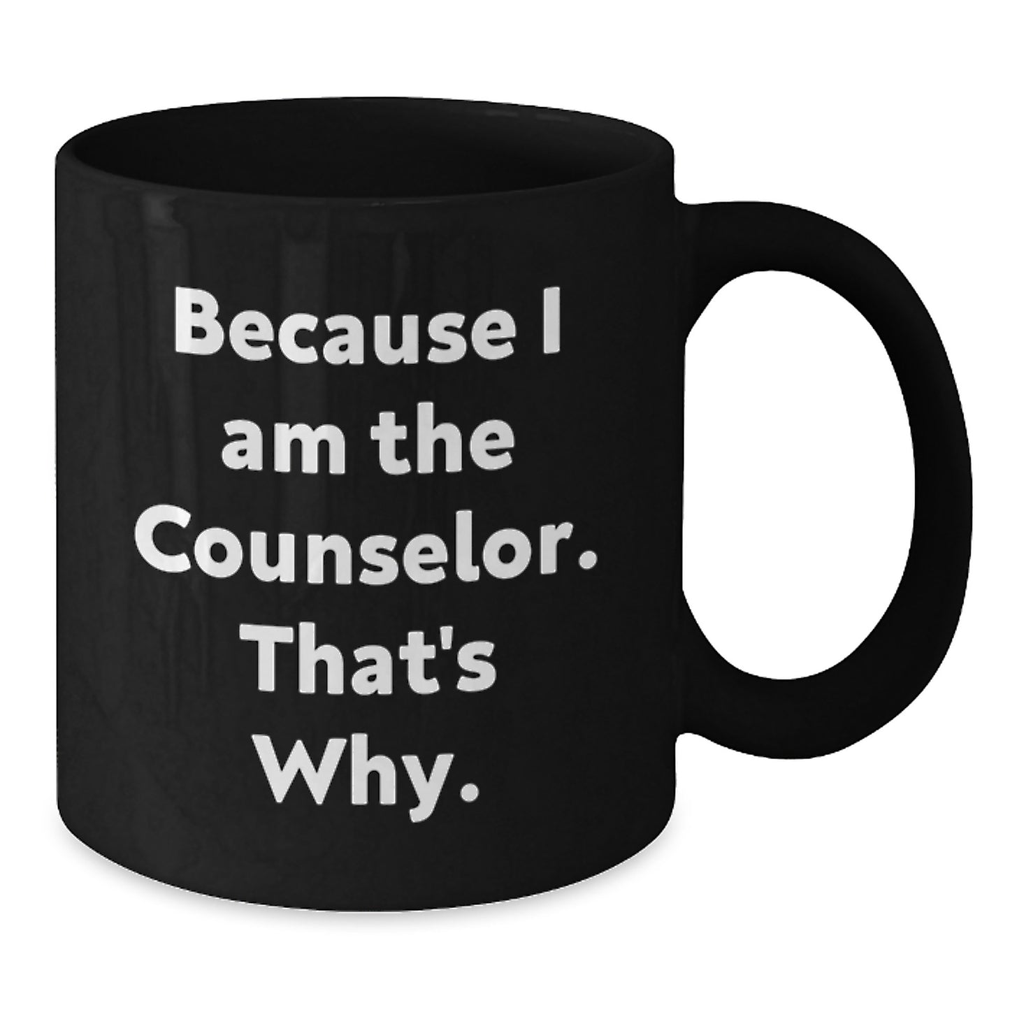 Counselor Keepsake Premium Black Coffee Mug for Him Birthday Gift - Additional