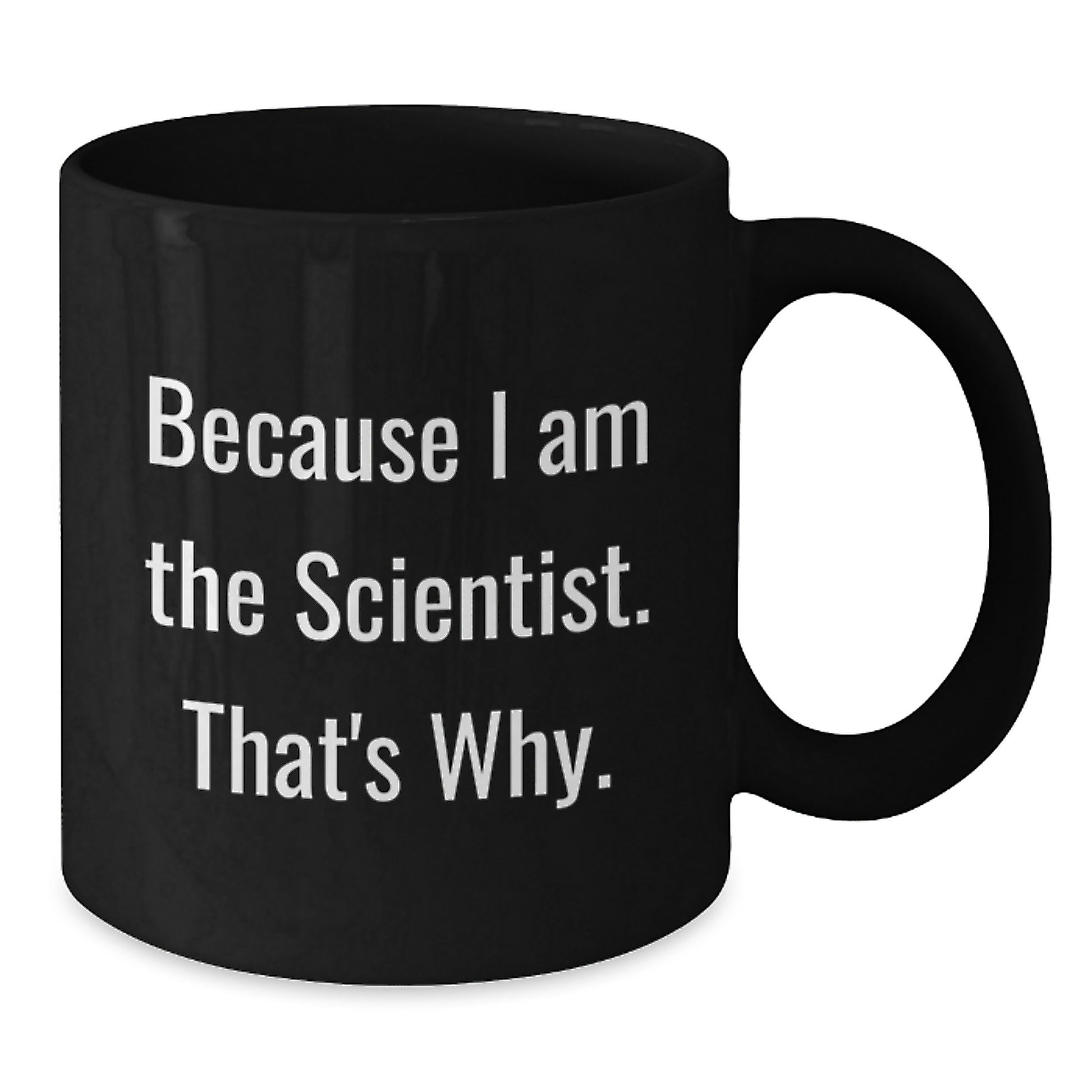 Birthday Gift Scientist Black Coffee Mug for Her Present - Additional
