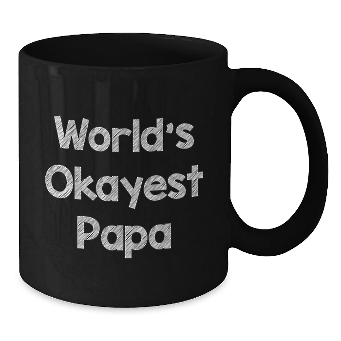 Essential Papa Mug for a Son – World's Okayest Papa Birthday Gift - Additional