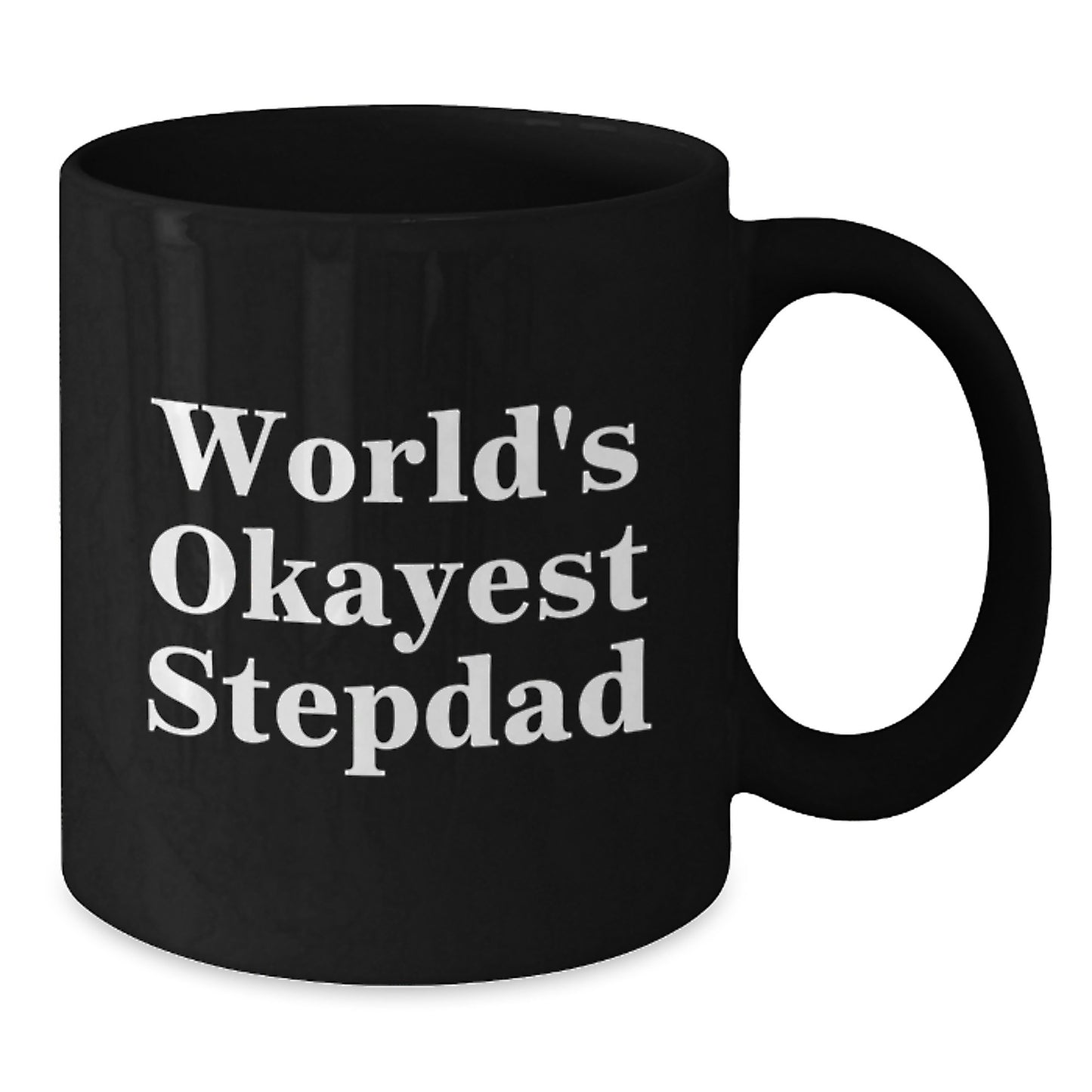 Stepdad Keepsake Premium Black Coffee Mug Birthday Gift for Him - Additional
