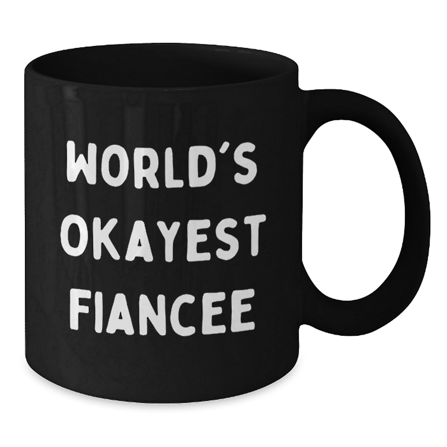 Birthday Gift Fiancee Black Coffee Mug Keepsake Present for Her - Additional