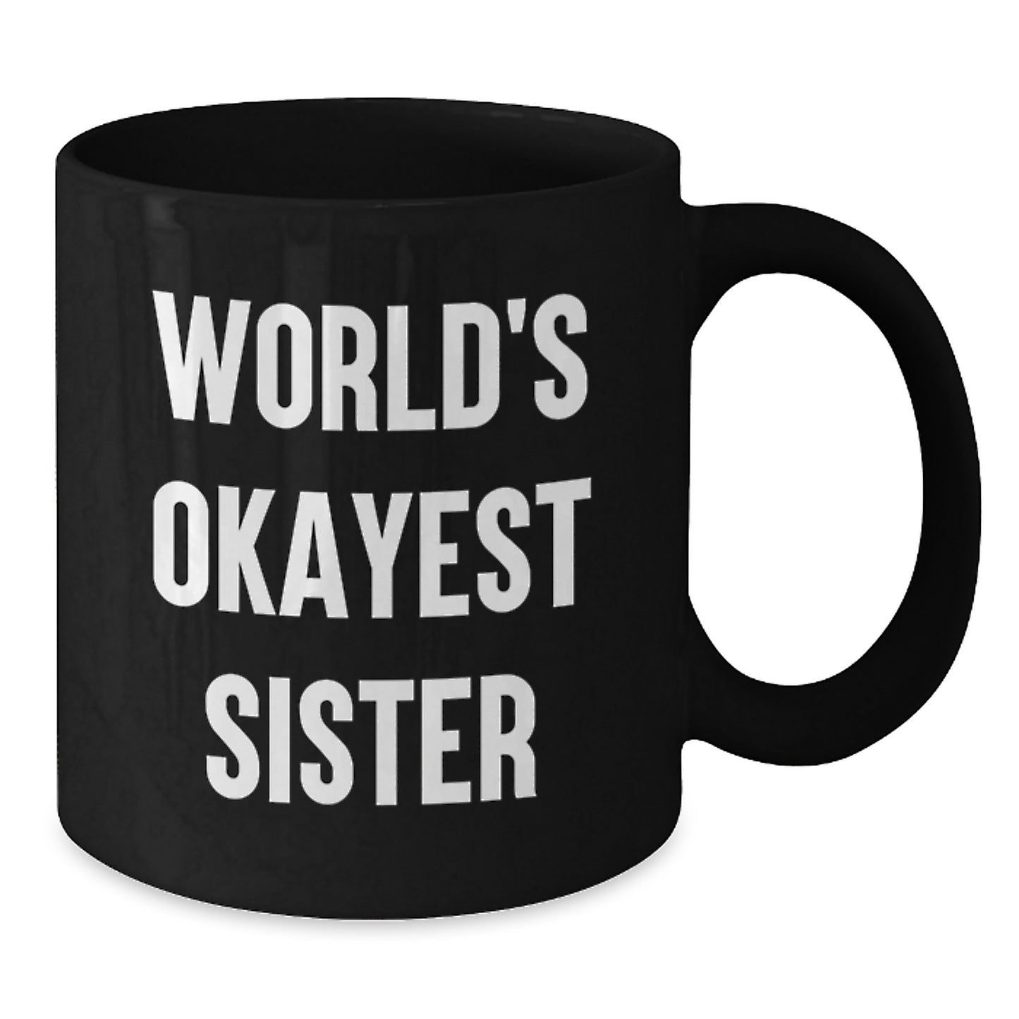 Sister Keepsake Black Coffee Mug for Her Birthday Gift - Additional