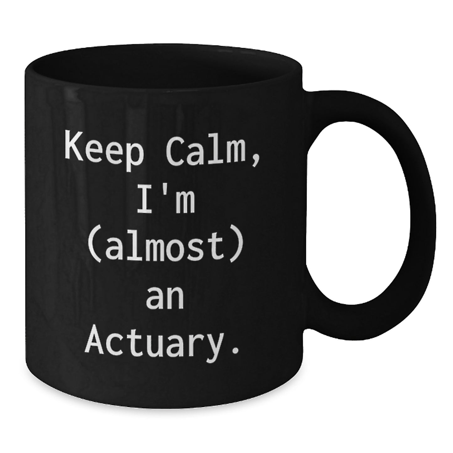 Actuary Keepsake Professional Black Coffee Mug for Him Birthday Gift - Additional