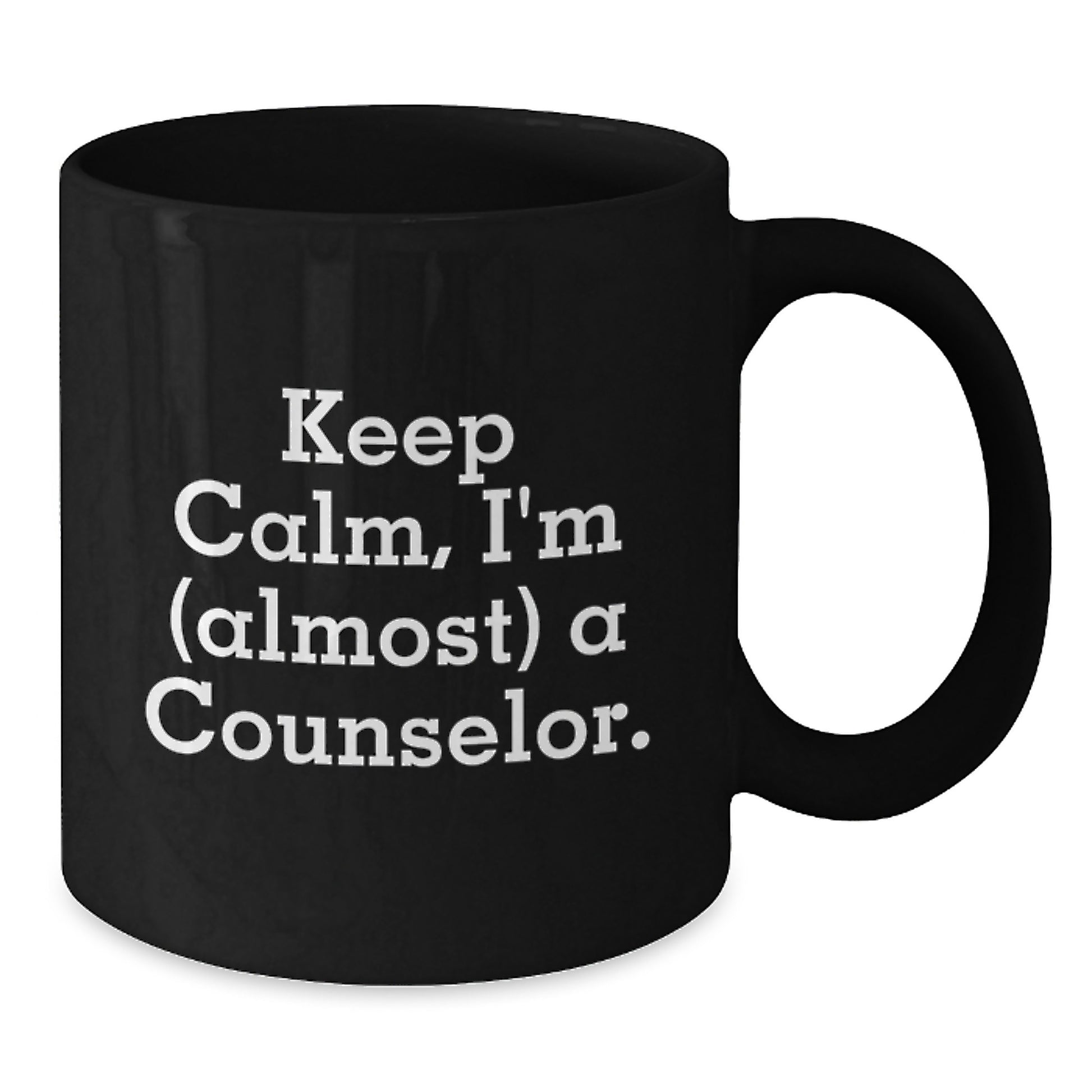Counselor Keepsake Black Ceramic Coffee Mug 11oz for Him Birthday Gift - Additional