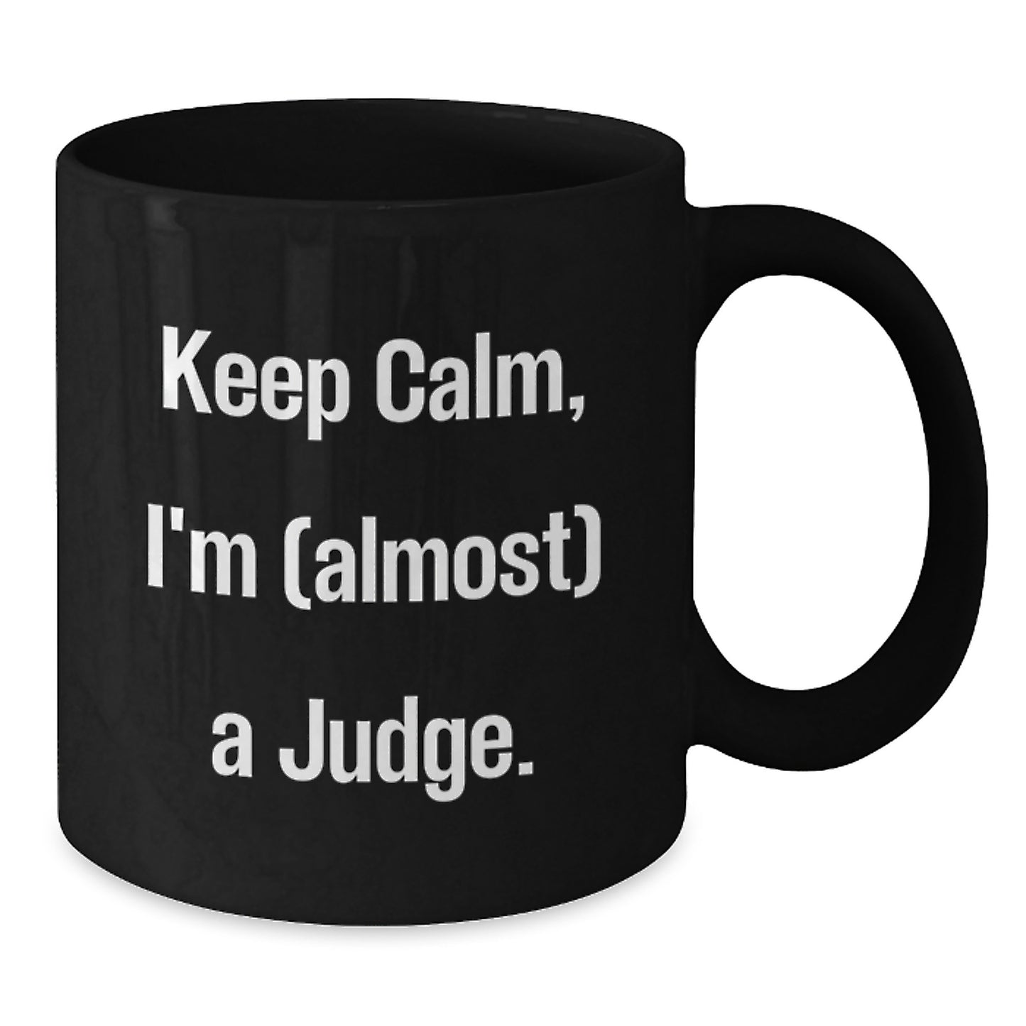 Birthday Gift for Her Judge Keepsake Black Coffee Mug Present - Additional