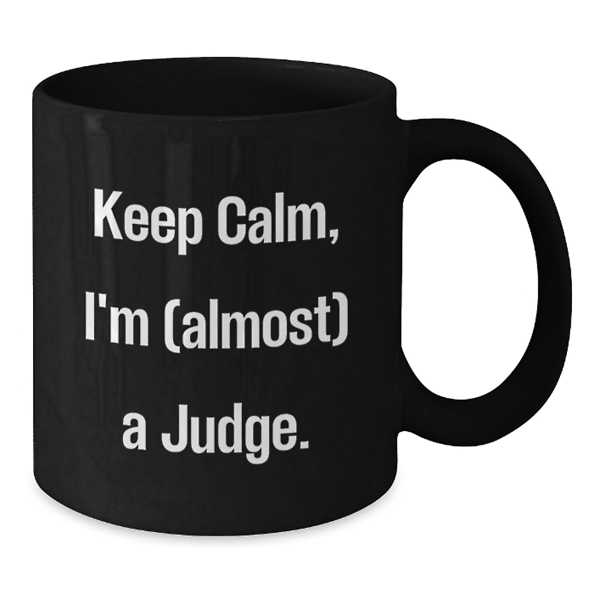 Birthday Gift for Her Judge Keepsake Black Coffee Mug Present - Additional