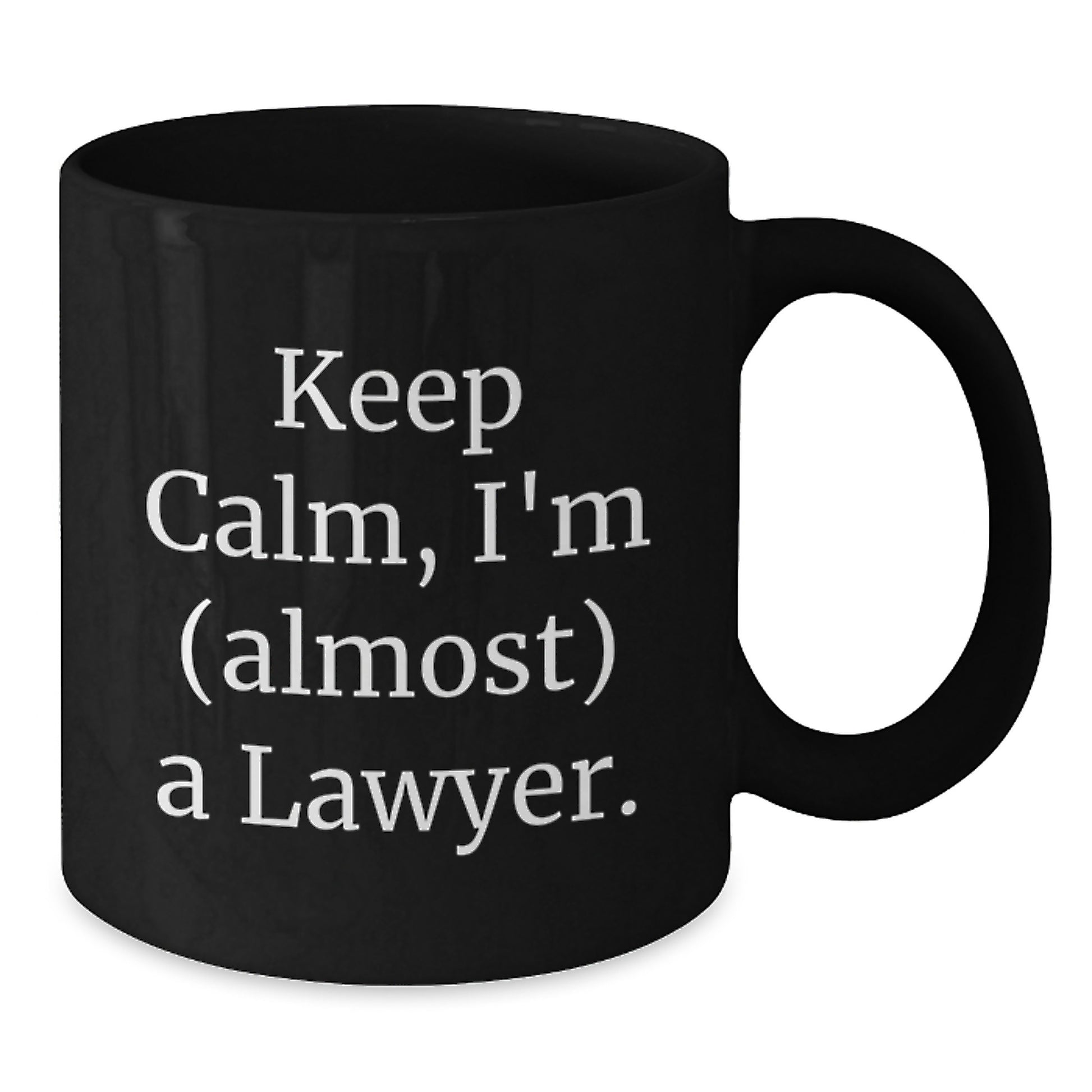 Lawyer Keepsake Black Ceramic Coffee Mug for Him Birthday Gift 11oz - Additional
