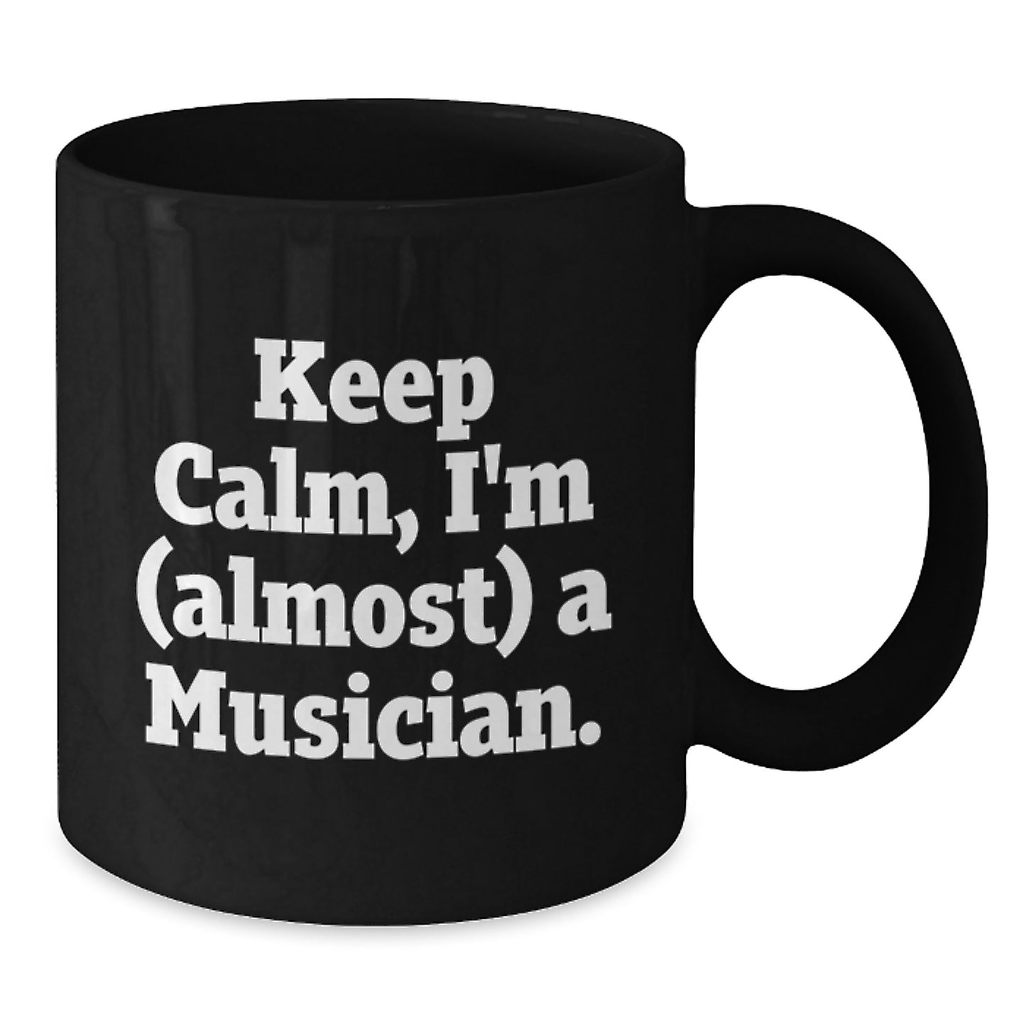 Birthday Gift Musician Black Coffee Mug for Her Deluxe Present - Additional