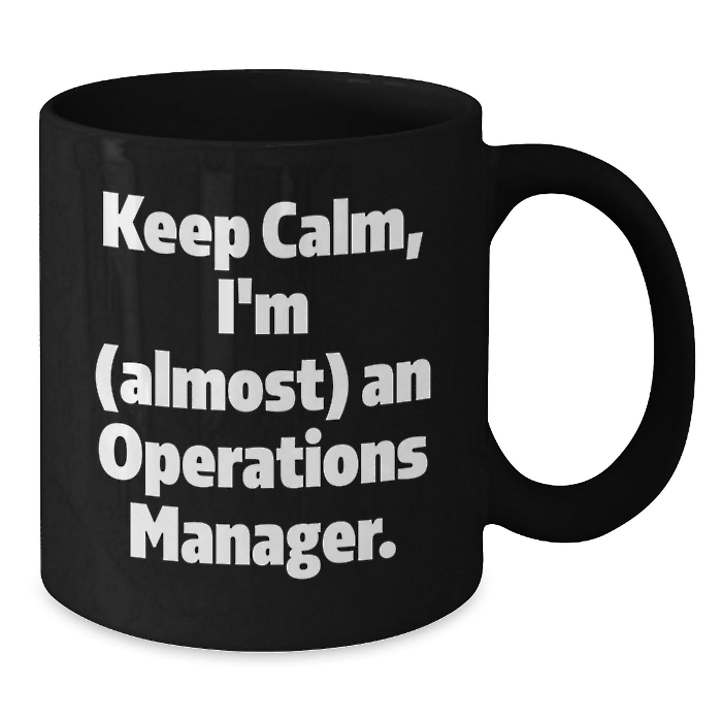 Operations Manager Keepsake Black Coffee Mug 11oz for Him Birthday Gift - Additional
