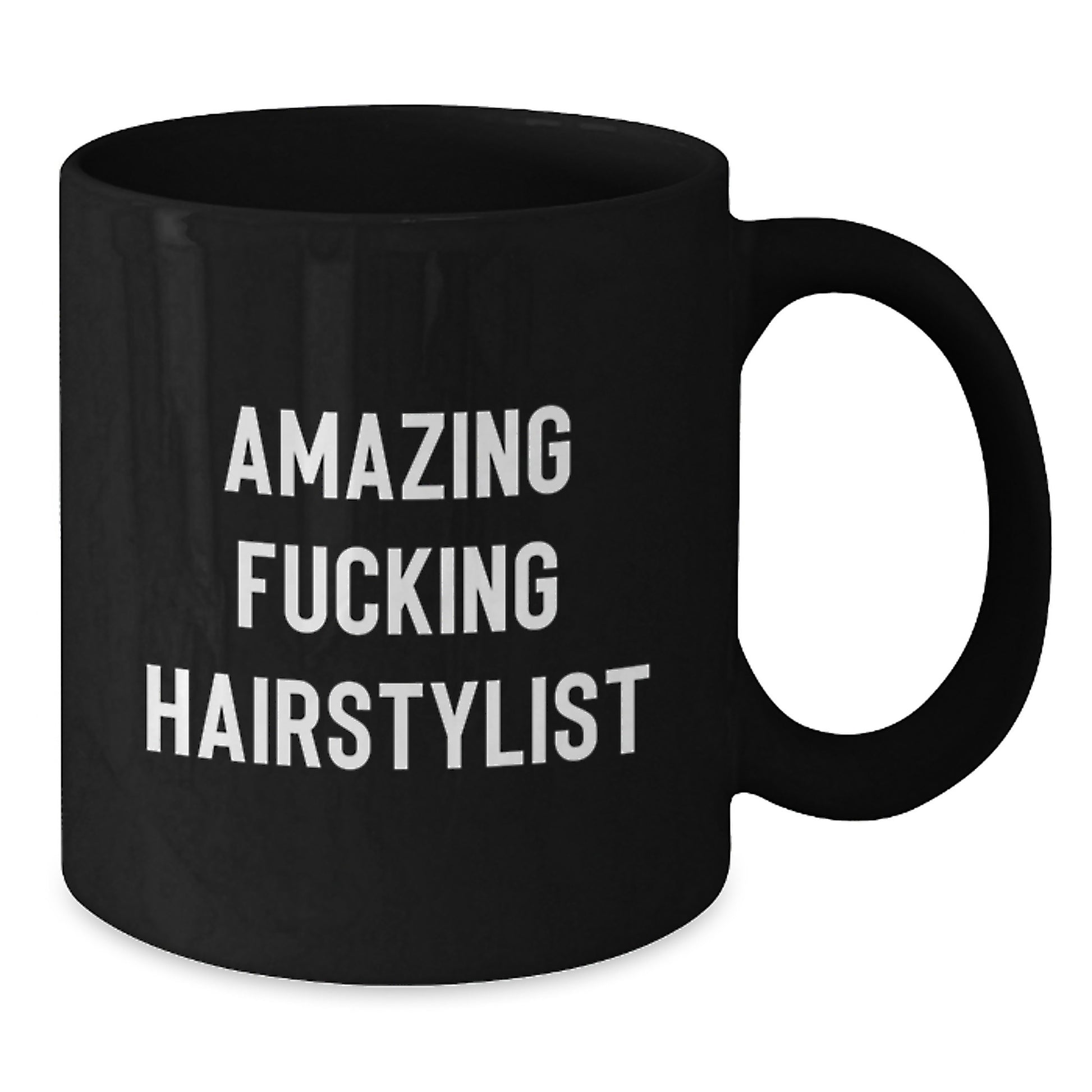 Funny Hairstylist Gifts from Friends for Birthday Unique Mugs, Amazing F--king Hairstylist Quote on Black Coffee Mug, Gifts for Hairstylist Women - Additional