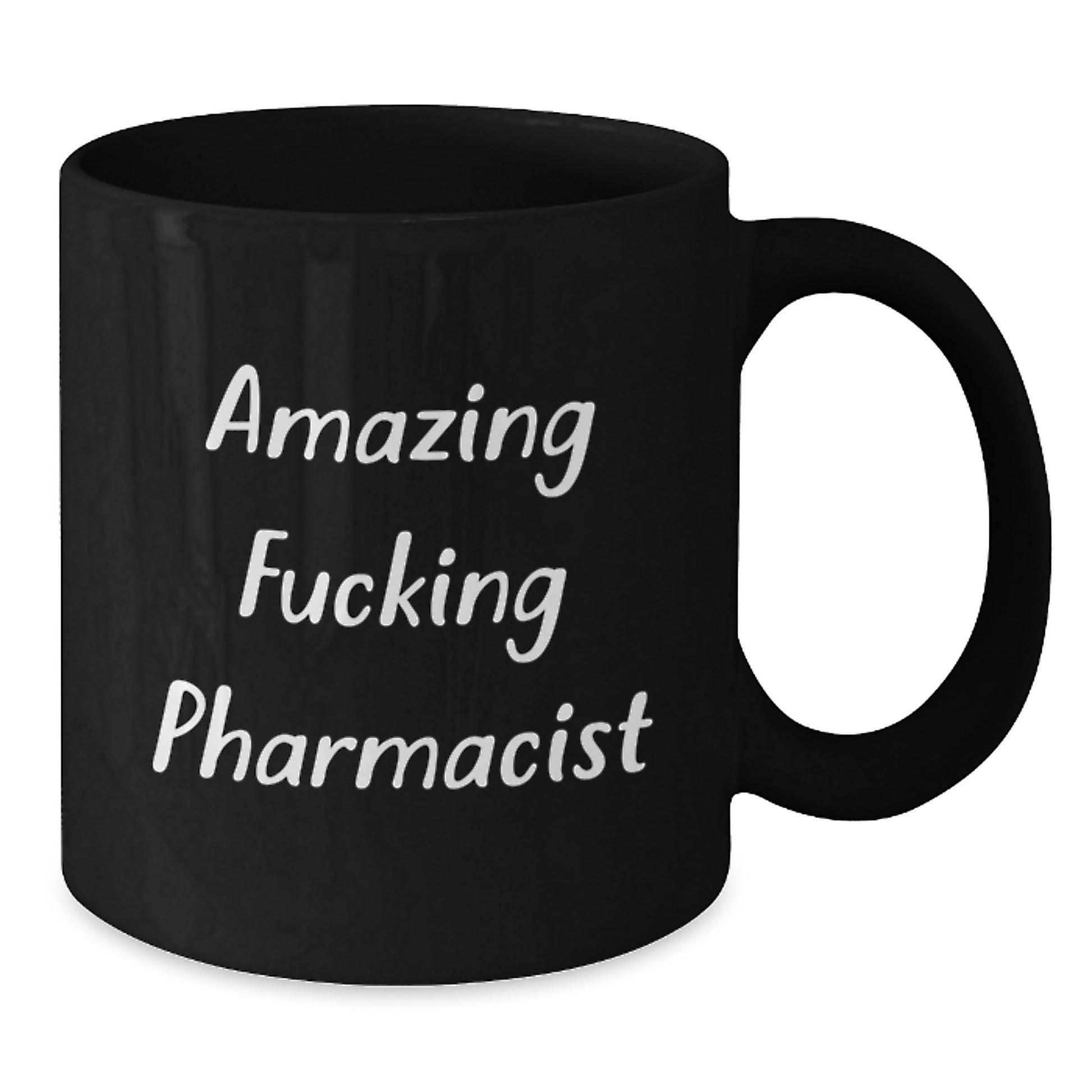 Funny Pharmacist Gifts, Black Coffee Mug, 'Amazing F--king Pharmacist', Birthday Unique Gifts from Friends, Gifts for Pharmacist - Additional