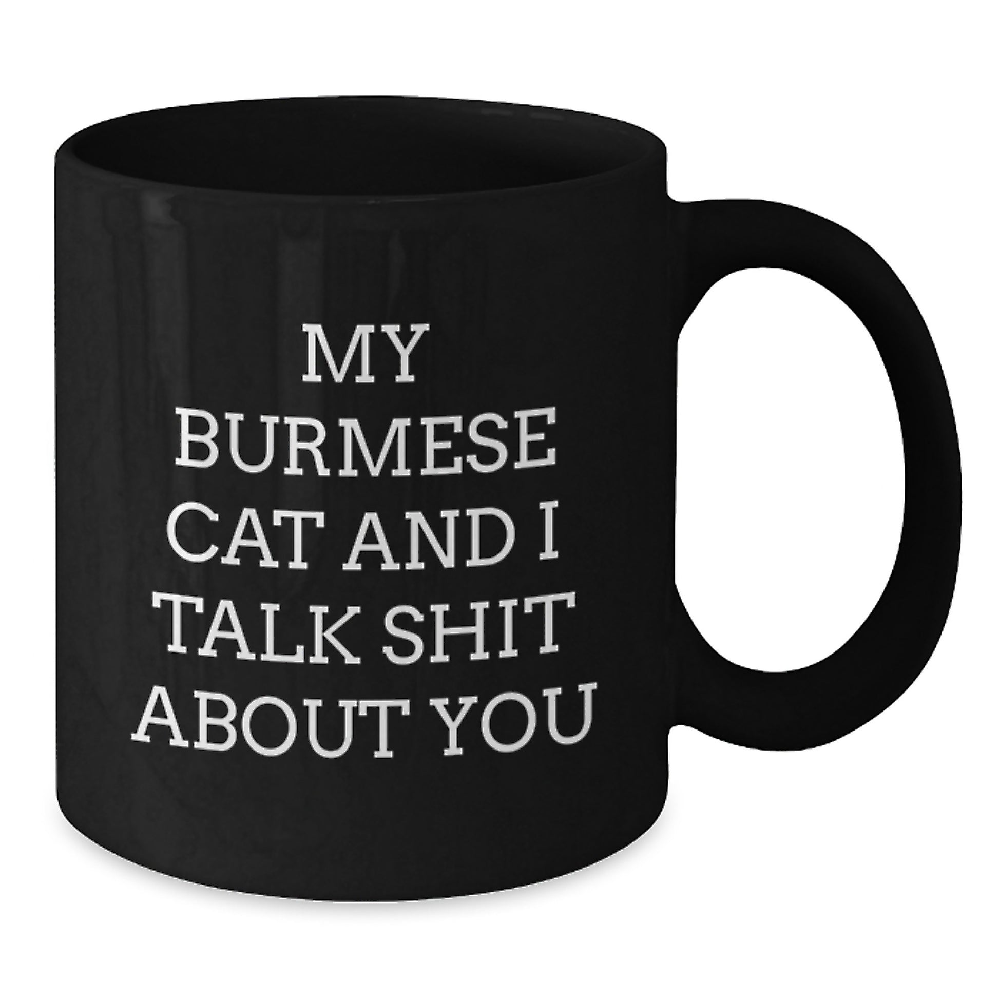 Funny Burmese Cat Black Coffee Mugs Gifts from Women to Burmese Cat Lovers on Unique Mother's Day Unique Gifts - Additional