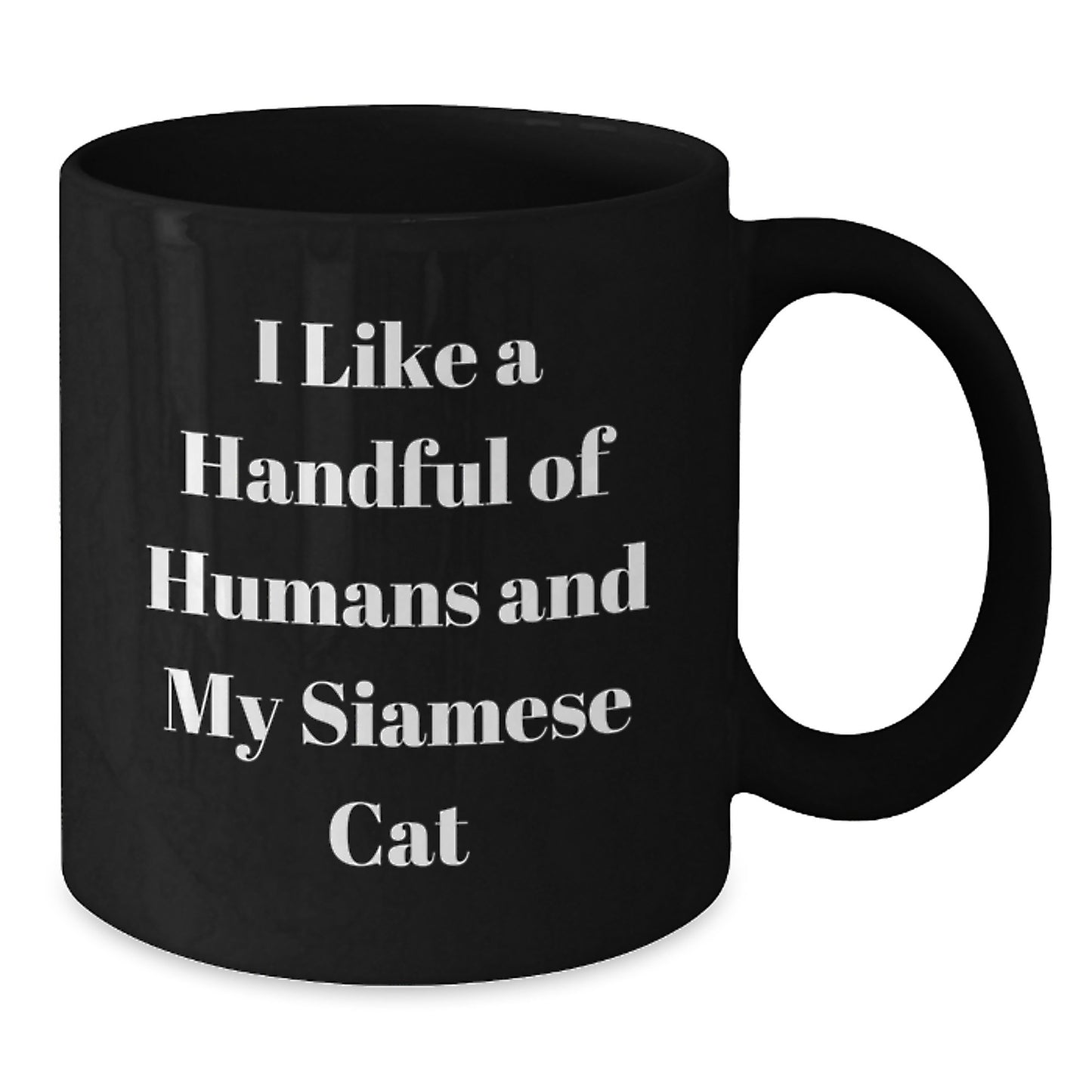 Funny Siamese Cat Lovers Christmas Unique Gifts from Friends and Family for Siamese Cat Enthusiasts Black Coffee Mug - Additional