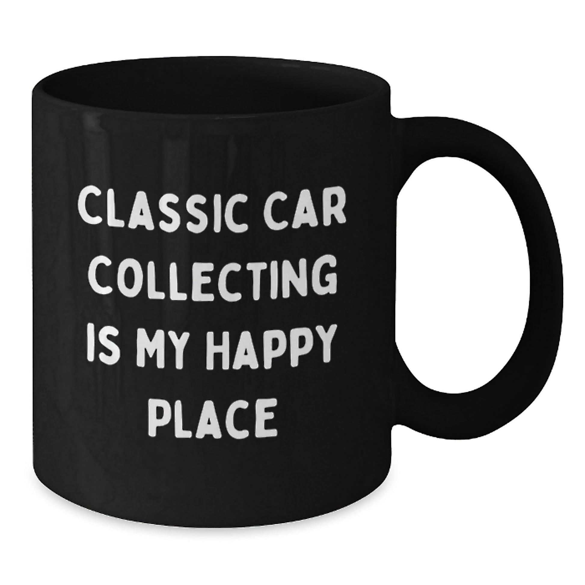 Classic Car Collecting Gifts for Men - Funny Black Coffee Mug for Classic Car Enthusiasts - Gifts from Dad for Sons Love Classic Car Collecting - Additional