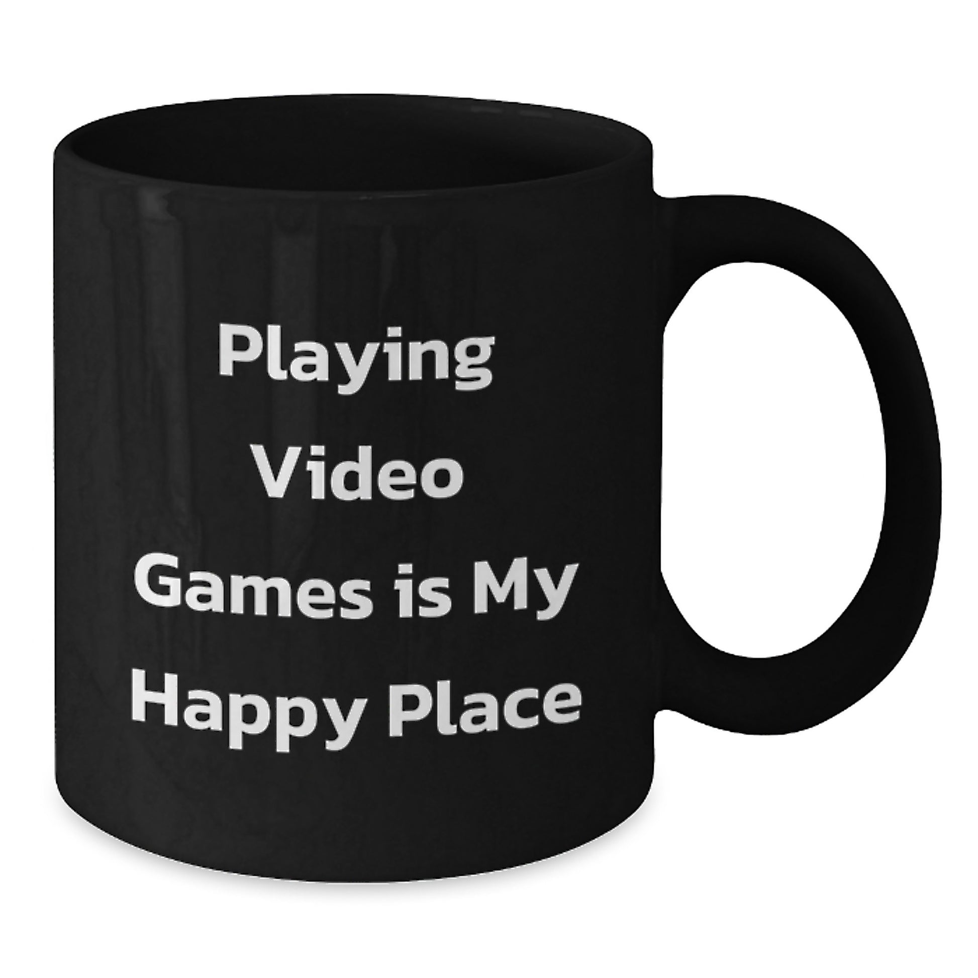 Funny Playing Video Games Black Coffee Mug Gifts from Men to Friends and Family, Perfect for Christmas Morning - Additional