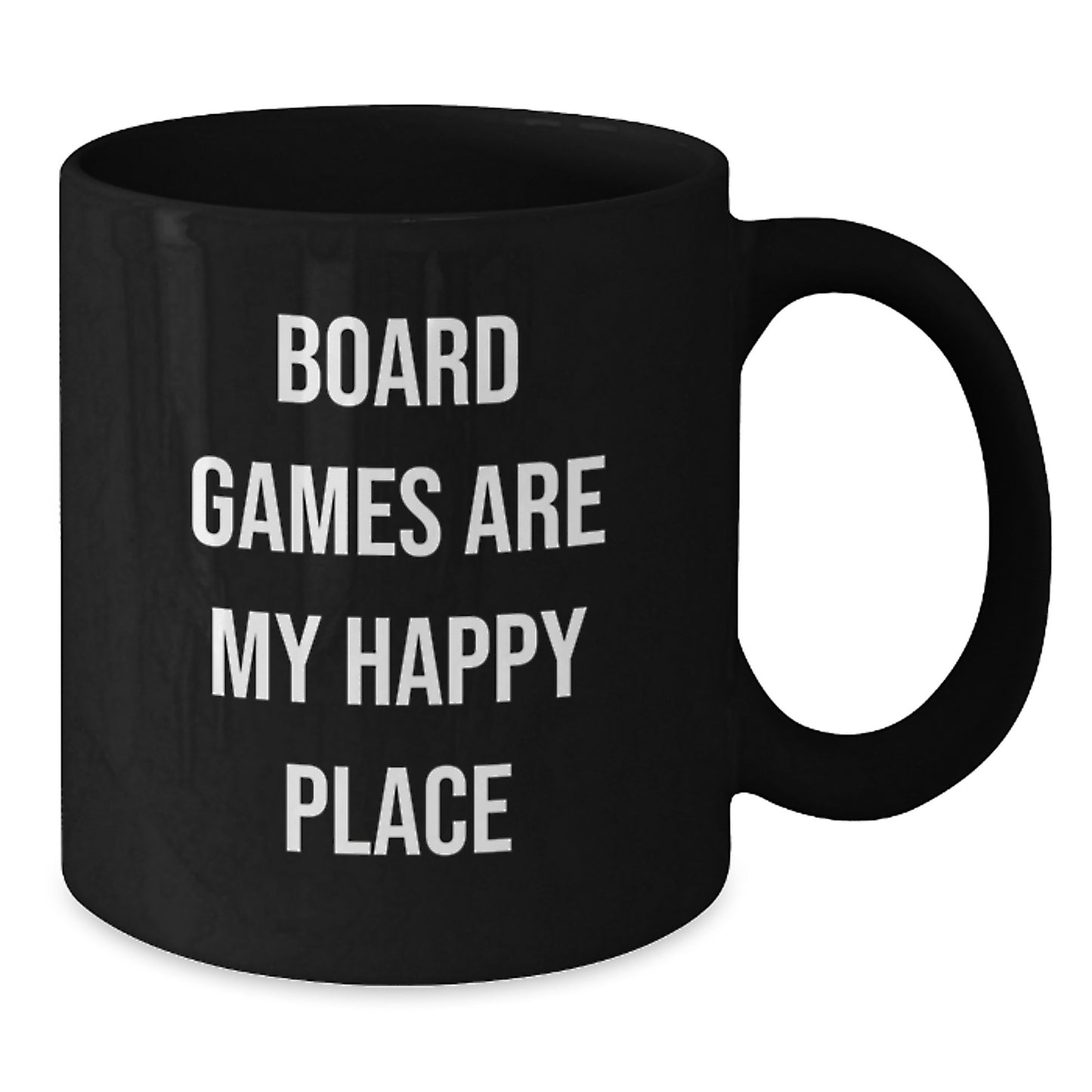 Fun Board Games Black Coffee Mugs for Valentine's Gifts from Men to Friends who Love Board Games Are My Happy Place - Additional