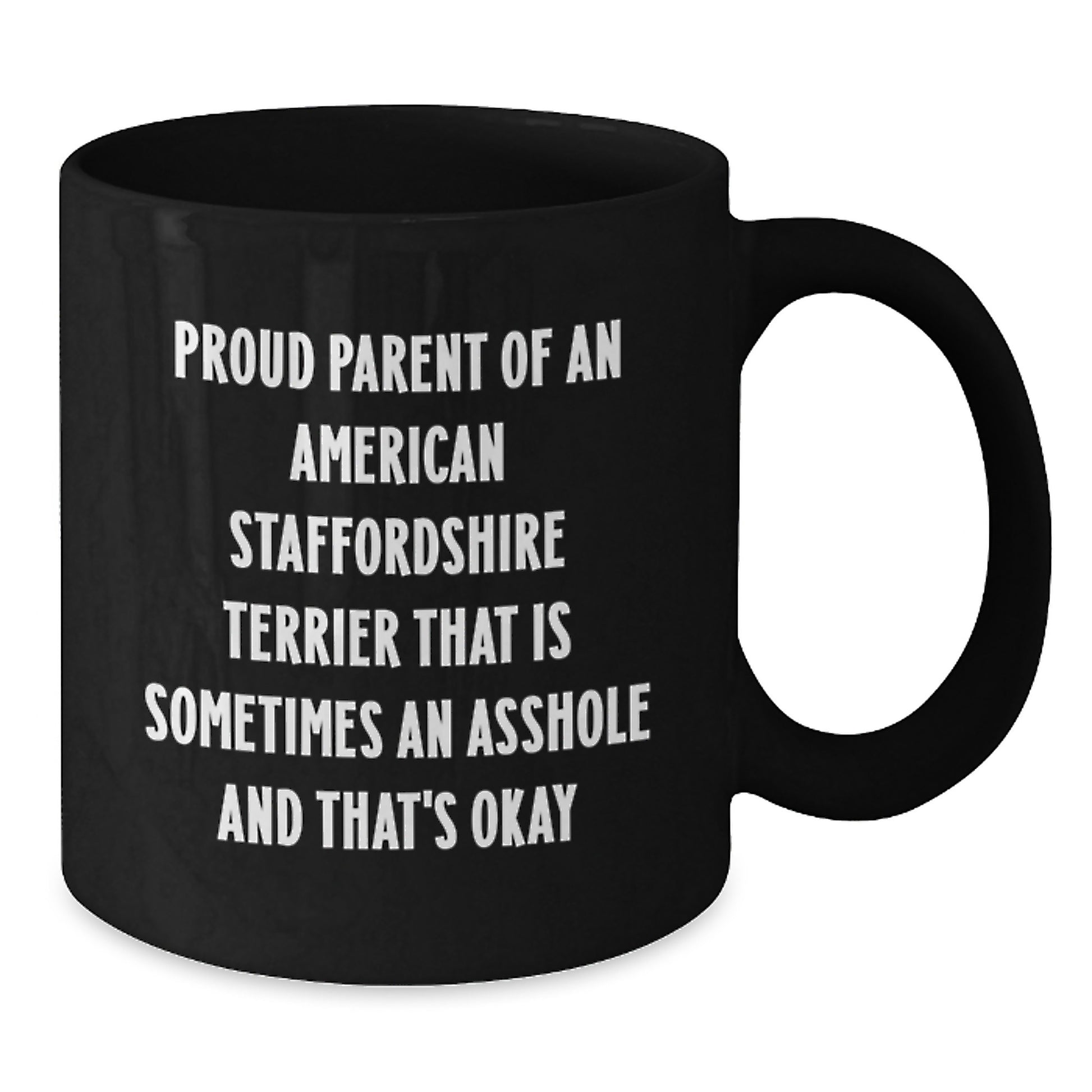 Funny American Staffordshire Terrier Dog Parent Mug Gifts from Friends, Gifts for American Staffordshire Terrier Dog Lover Birthday Unique - Additional