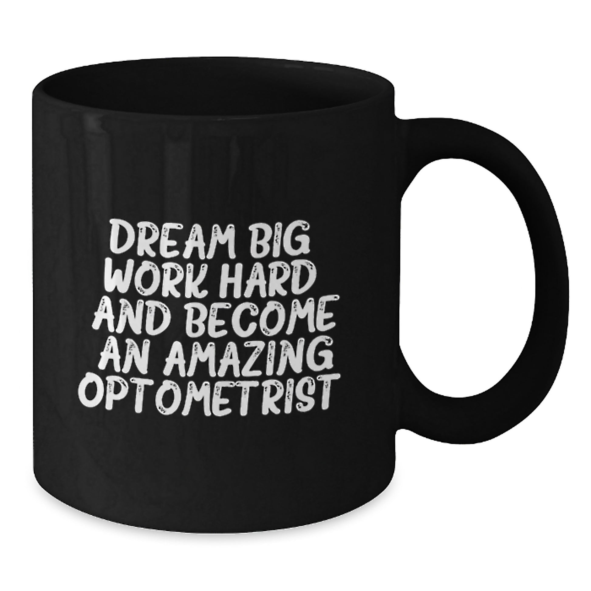 Optometrist Gifts from Friends, Gifts for Optometrists, Dream Big Black Coffee Mug, Graduation Unique - Additional