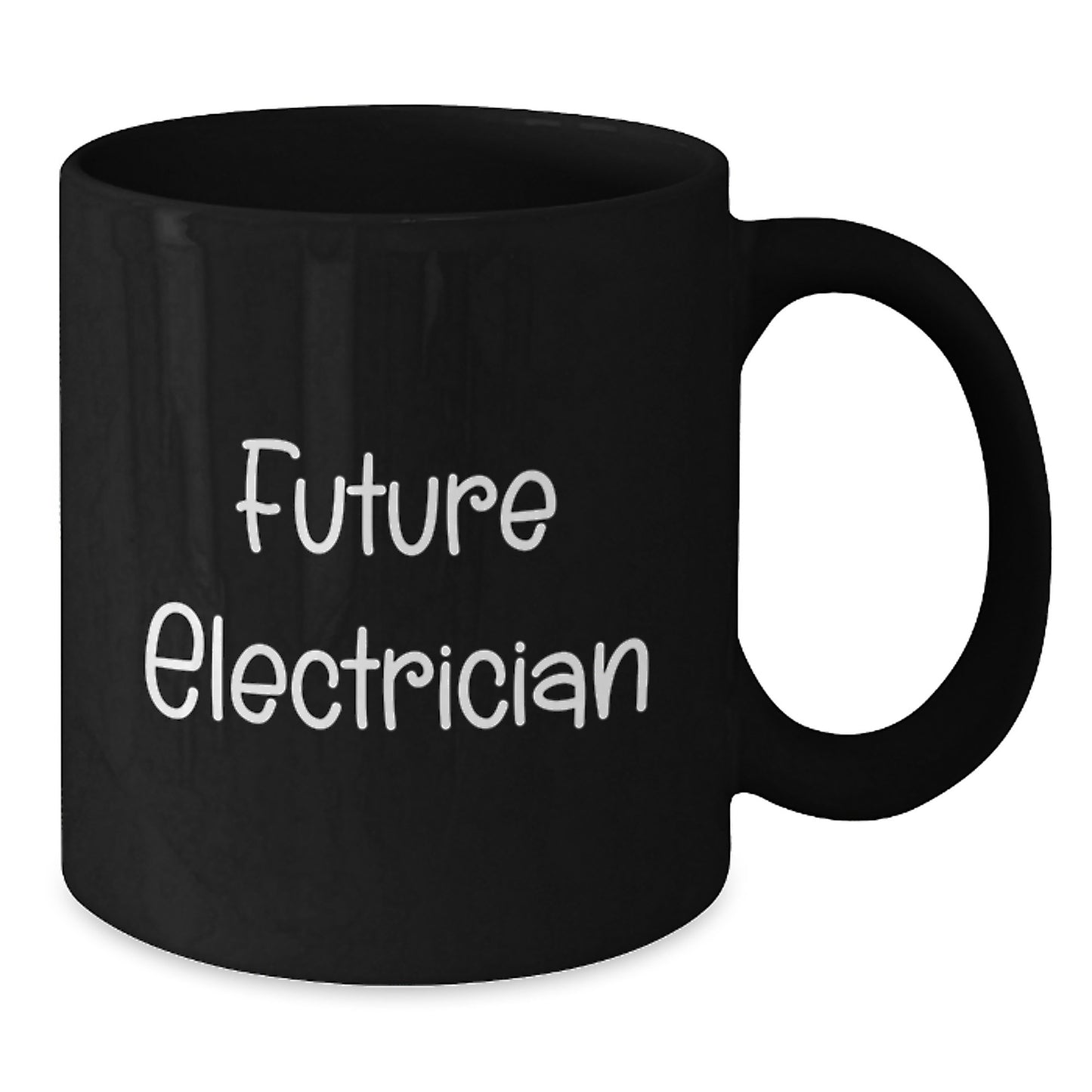 Funny Future Electrician Gifts for Electrician Friends and Coworkers, Black Coffee Mug, Unique Birthday Unique Gift from Men to Electrician - Additional