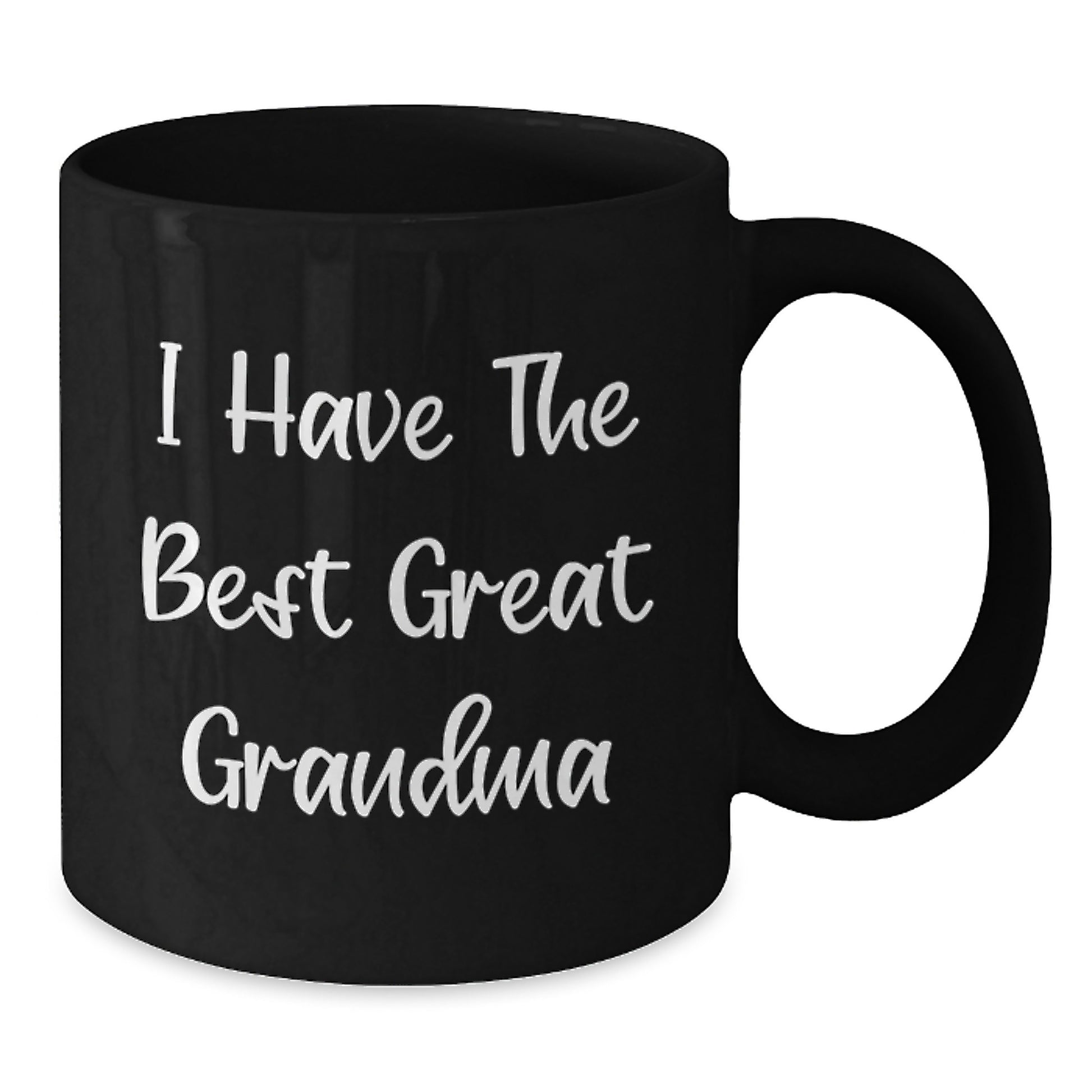 Funny Great Grandma Gifts from Family, I Have The Best Great Grandma, Black Coffee Mug for Grandma Birthday Unique - Additional