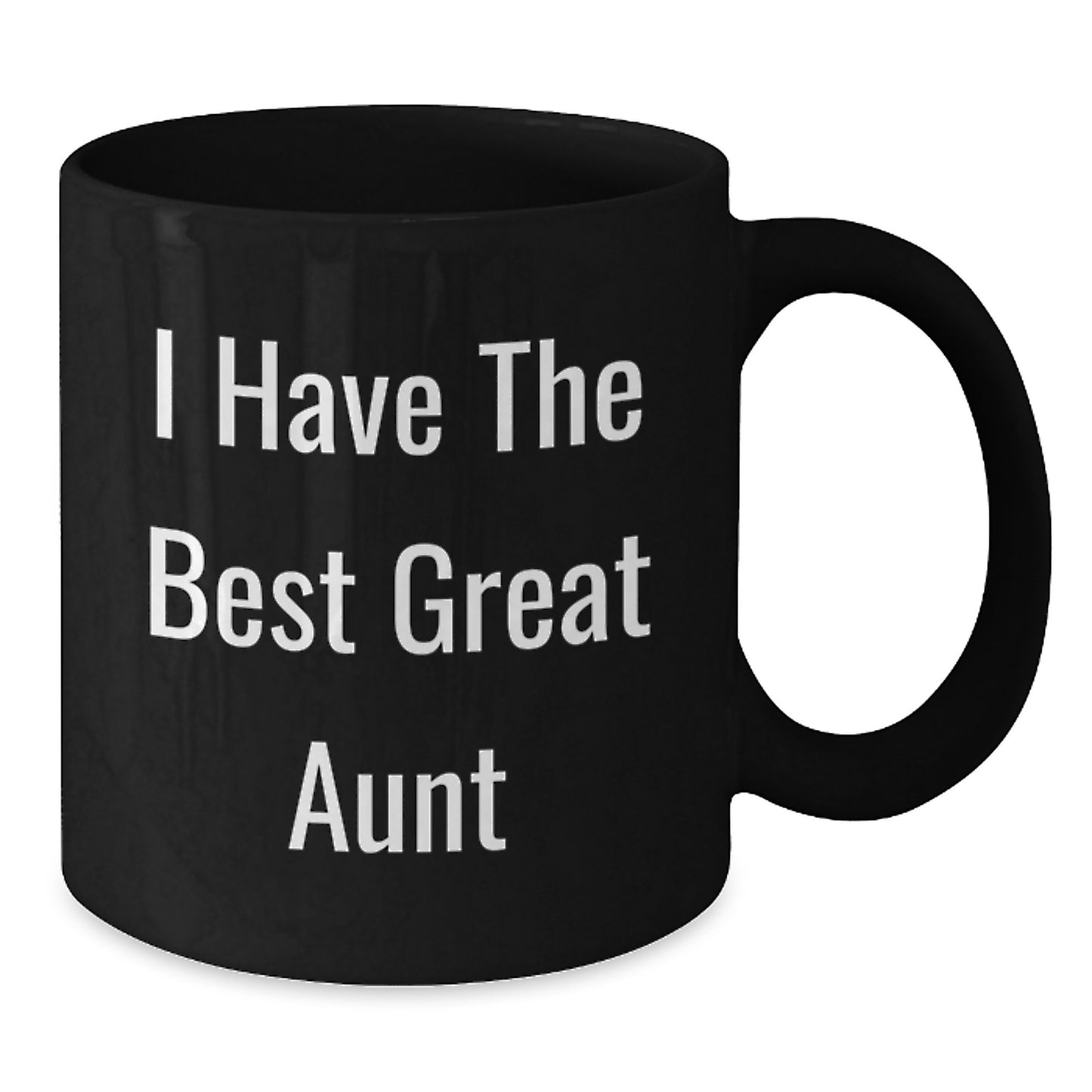 Funny Gifts from Aunt, Great Aunt Love Quote Black Coffee Mug, Unique Valentine's Gifts for Aunt, Gift Ideas from Men - Additional