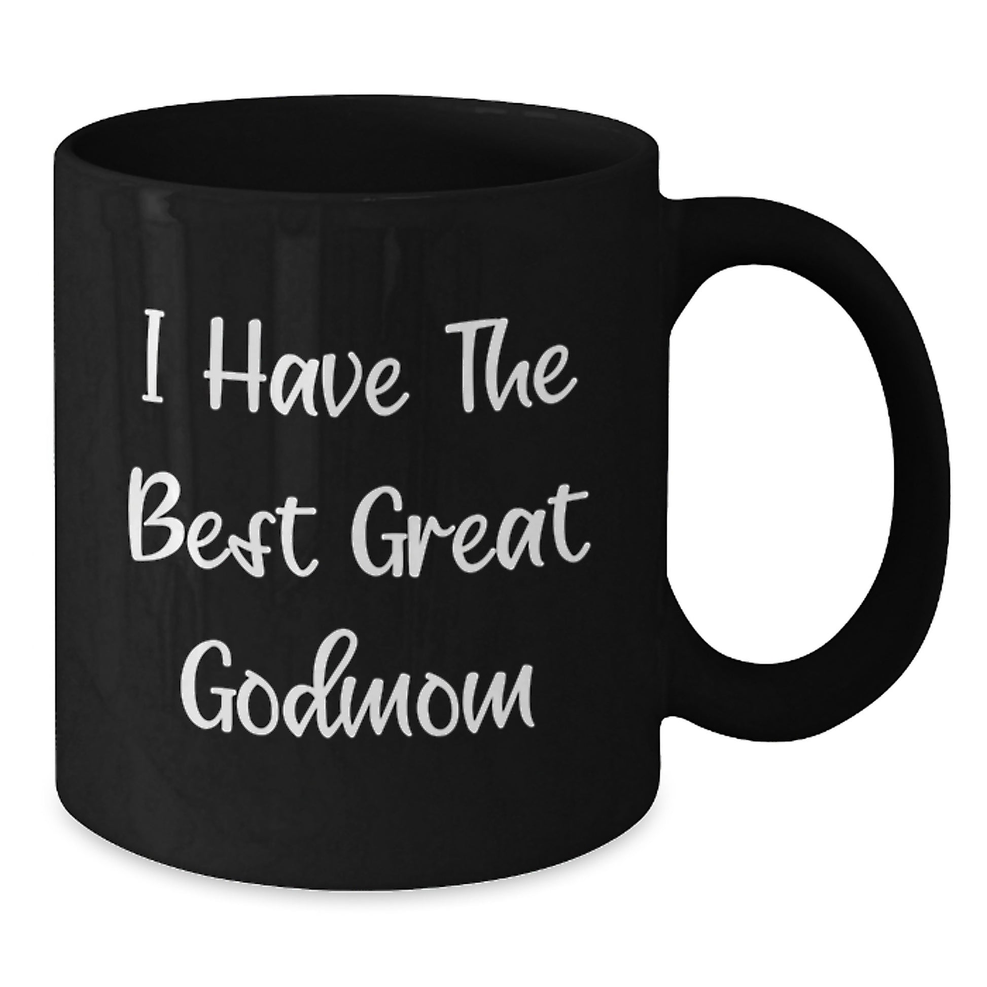 Funny Godmom Gifts for Her - Unique Black Coffee Mug - Great Godmom Quote - Gifts from Men to Godmom - Mother's Day Unique Gifts for Godmom - Additional