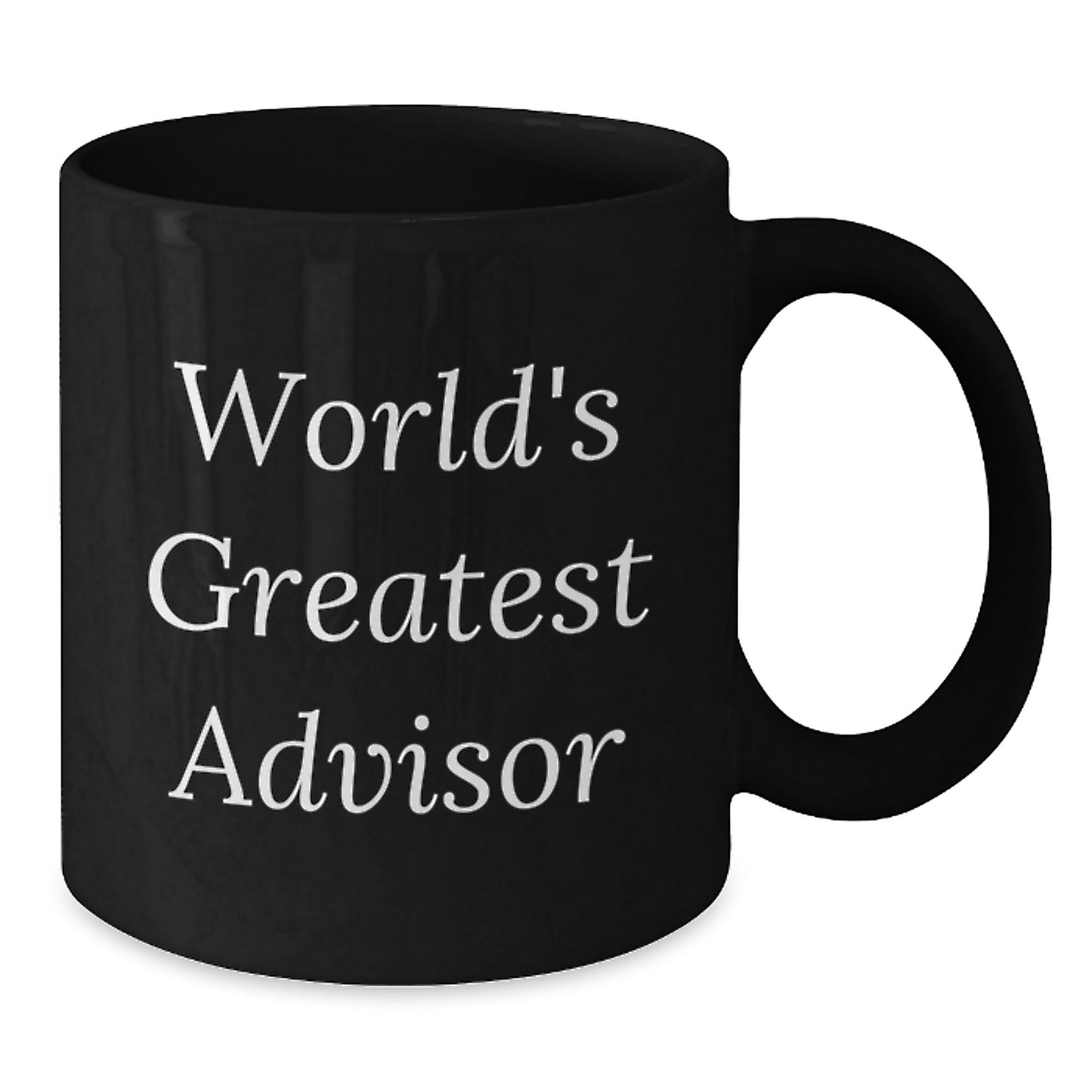 Funny World's Greatest Advisor Gift for Men, Unique Black Coffee Mug, Father's Day Unique Gifts from Family - Additional