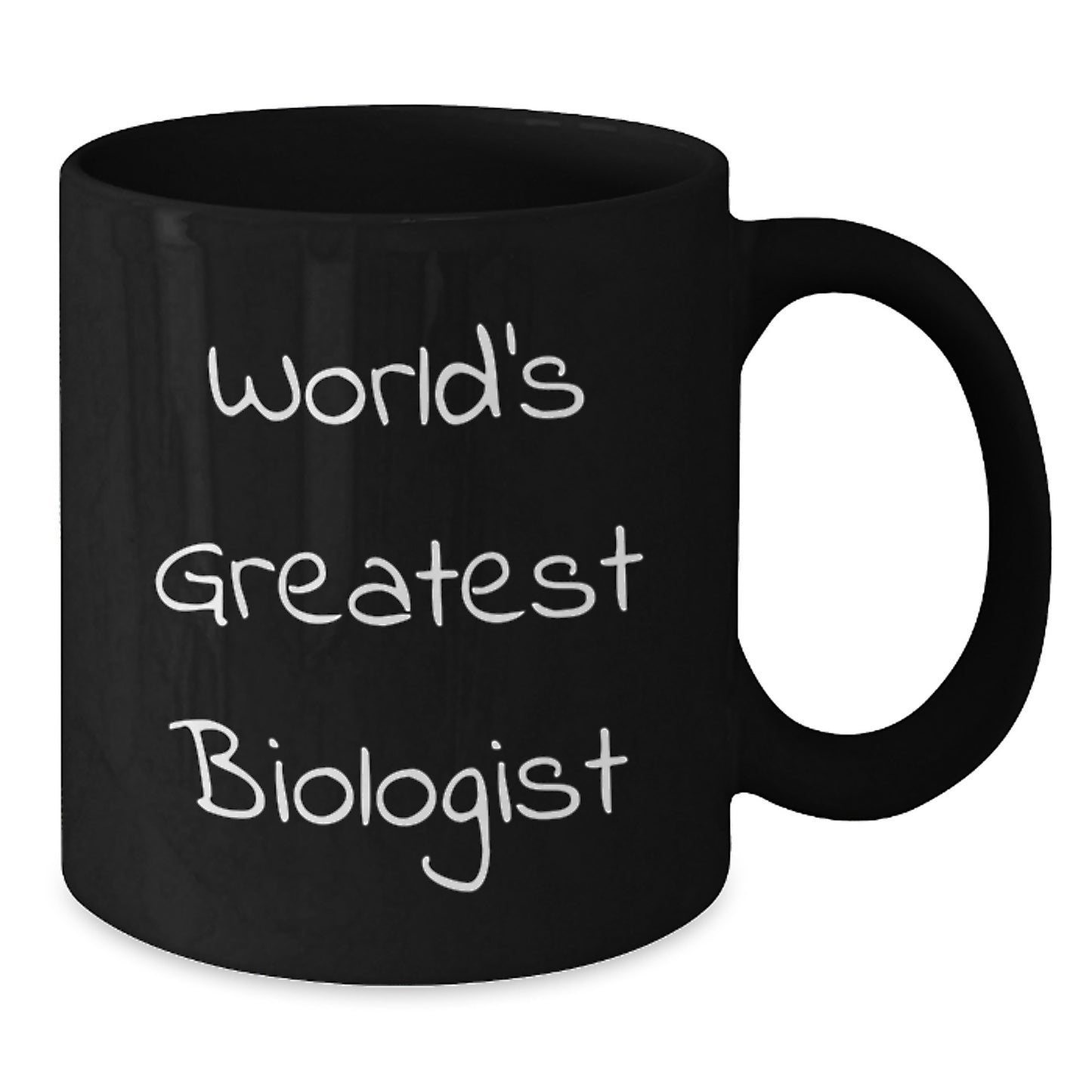 Funny Biologist Quotes Black Coffee Mug, Gifts for Dad from Son on Father's Day, Unique Black Coffee Mugs for Biologist Men - Additional