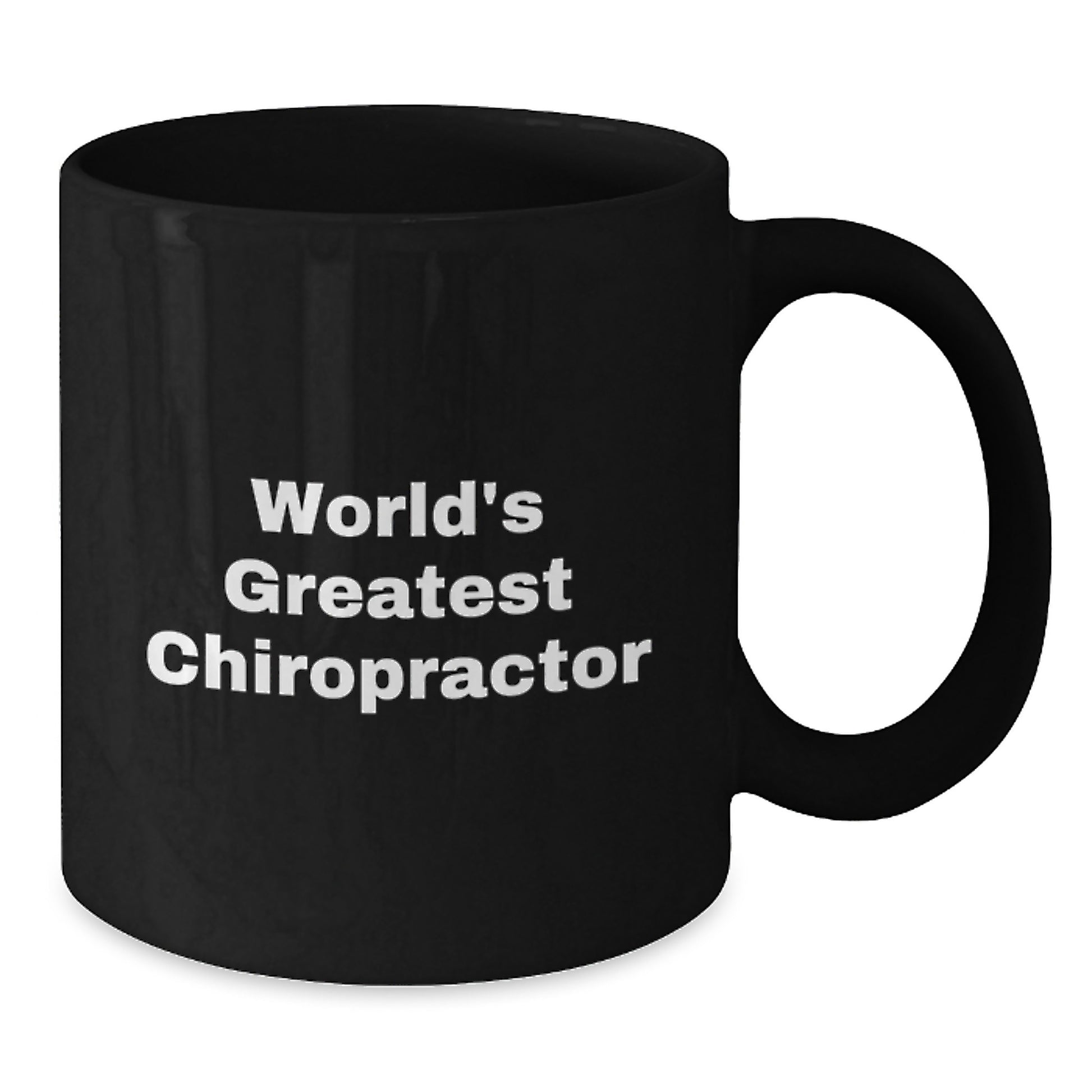 Funny Chiropractor Gifts from Friends for Father's Day Unique Chiropractor Black Coffee Mug Quote - 'Chiropractor, World's Greatest' - Funny Chiropractor Mugs - Additional