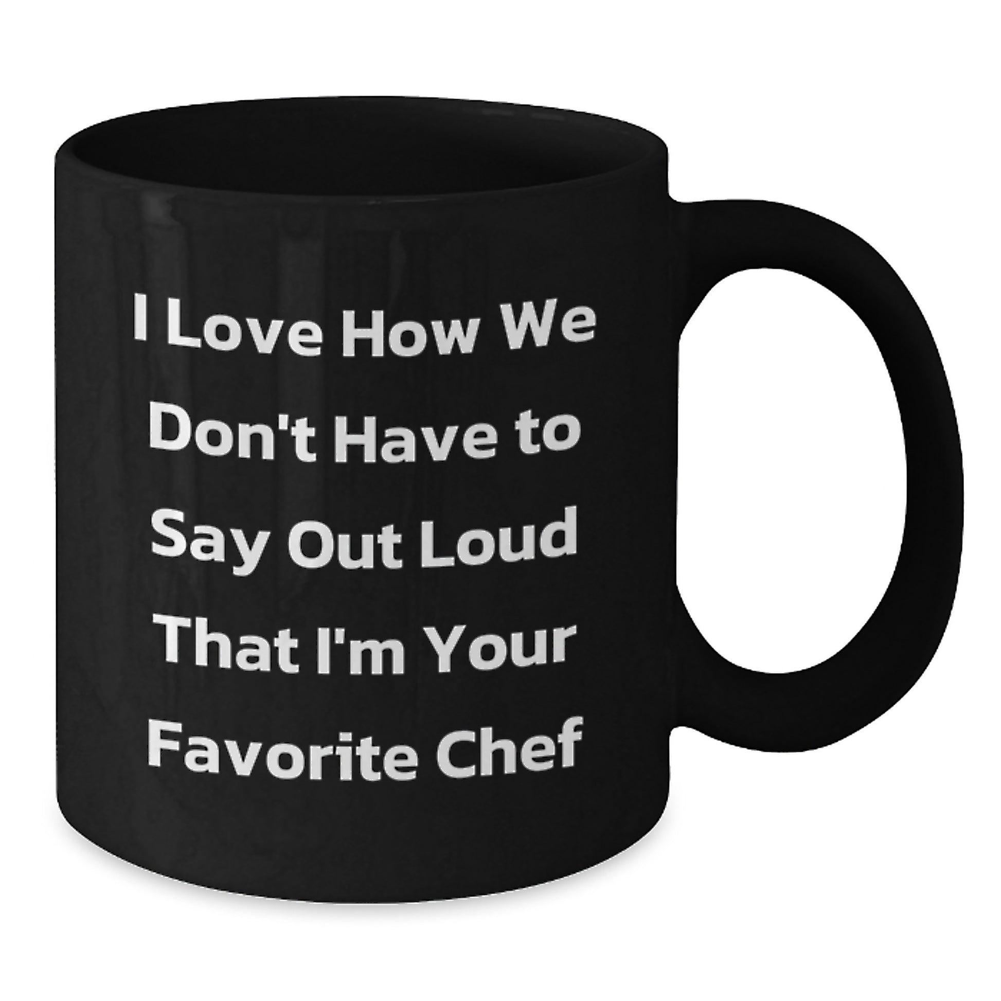Funny Chef Gifts from Men to Women, Black Coffee Mug for Christmas Unique Gifts - Additional