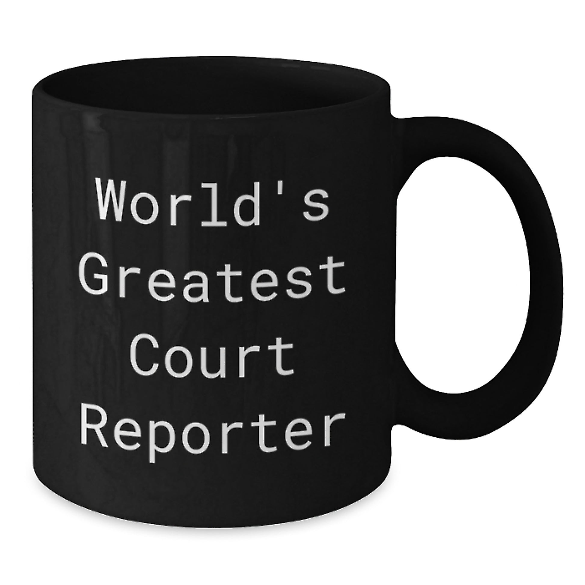 Funny Court Reporter Gifts from Friends Christmas Unique Mugs with 'World's Greatest Court Reporter' Quote for Court Reporter - Additional